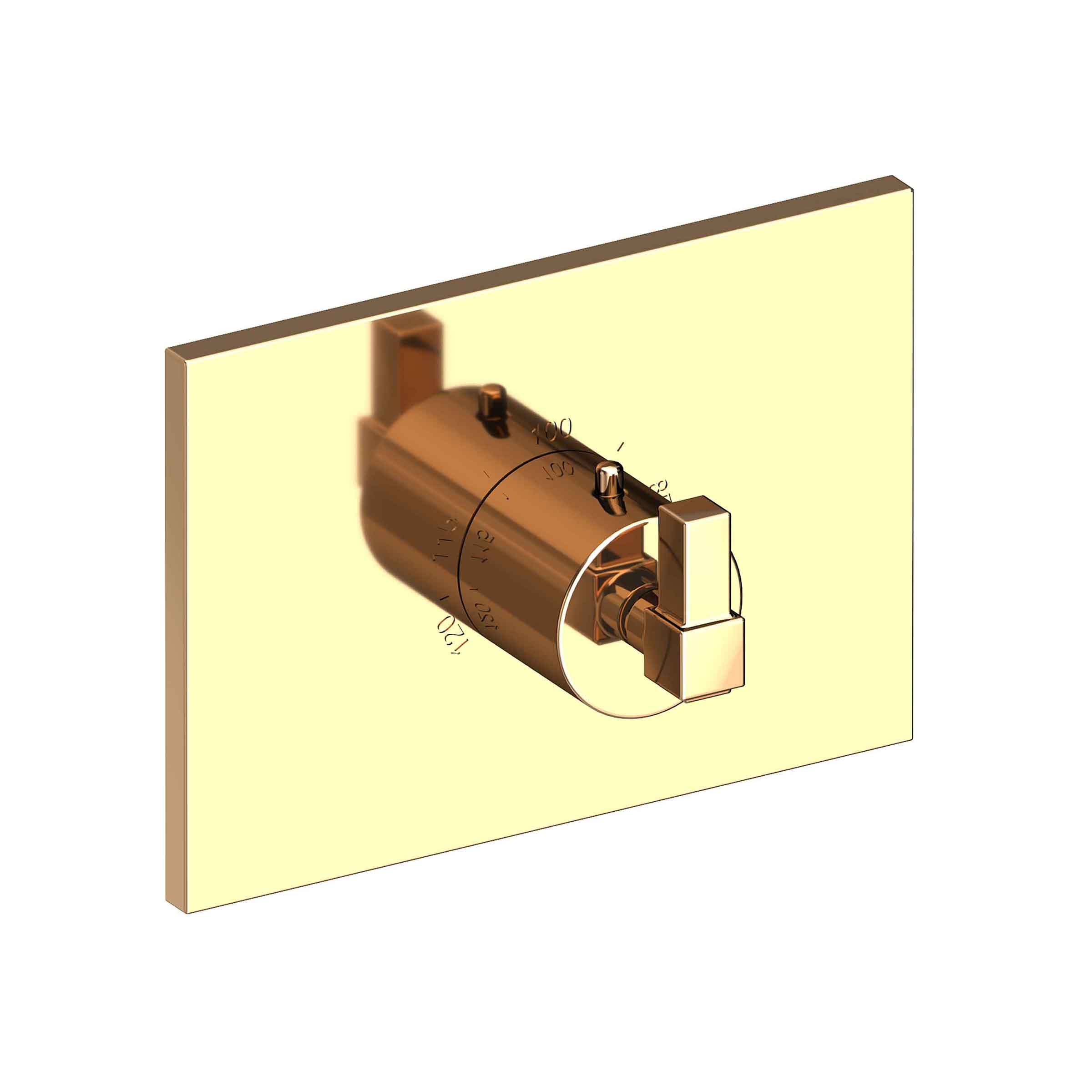 Newport Brass Malvina 3/4" Square Thermostatic Trim Plate with Handle