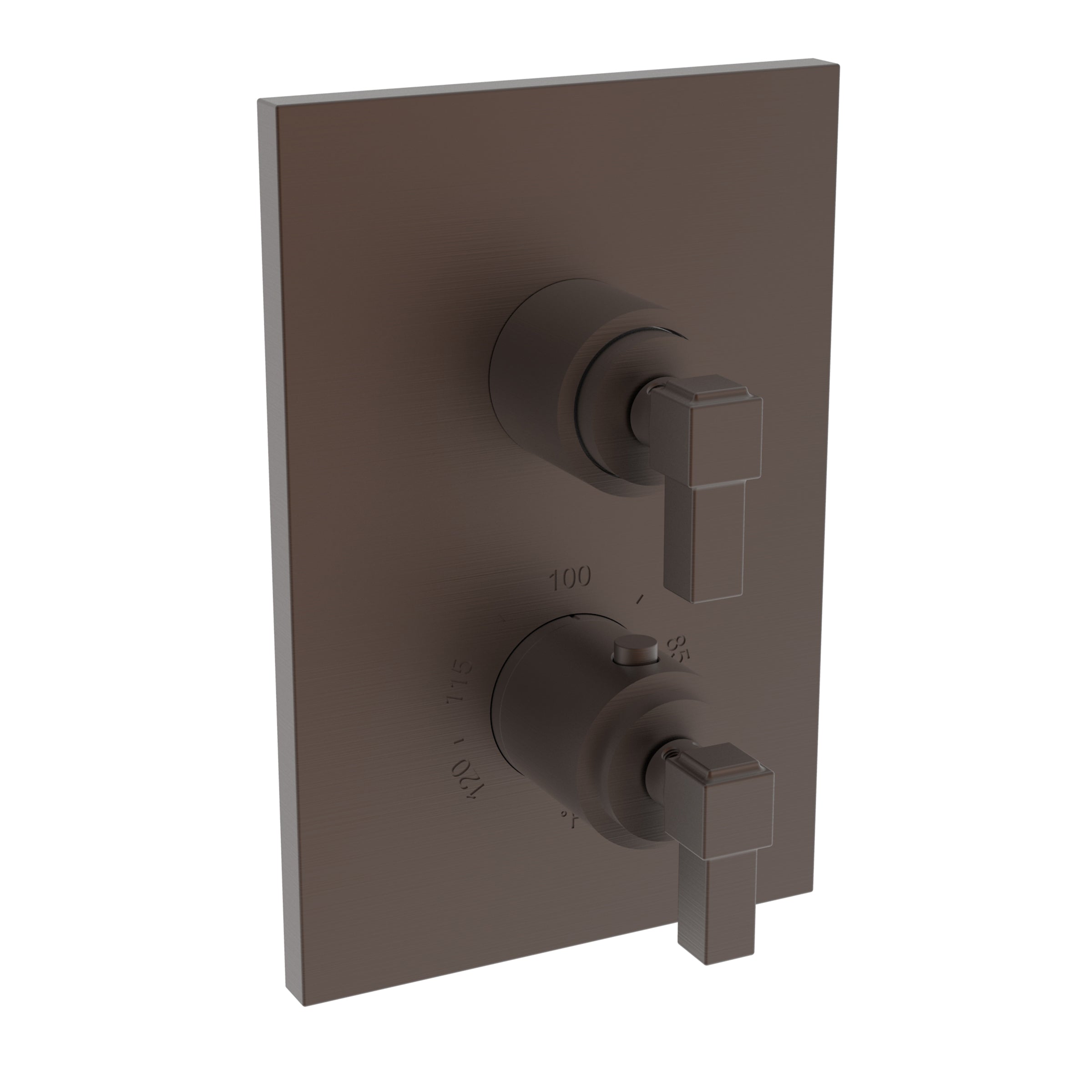 Newport Brass Malvina 1/2" Square Thermostatic Trim Plate with Handle