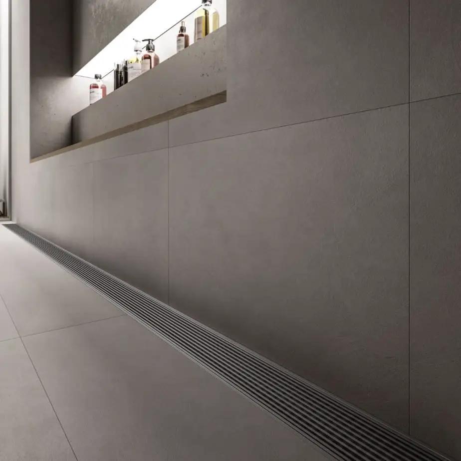 satin linear drain