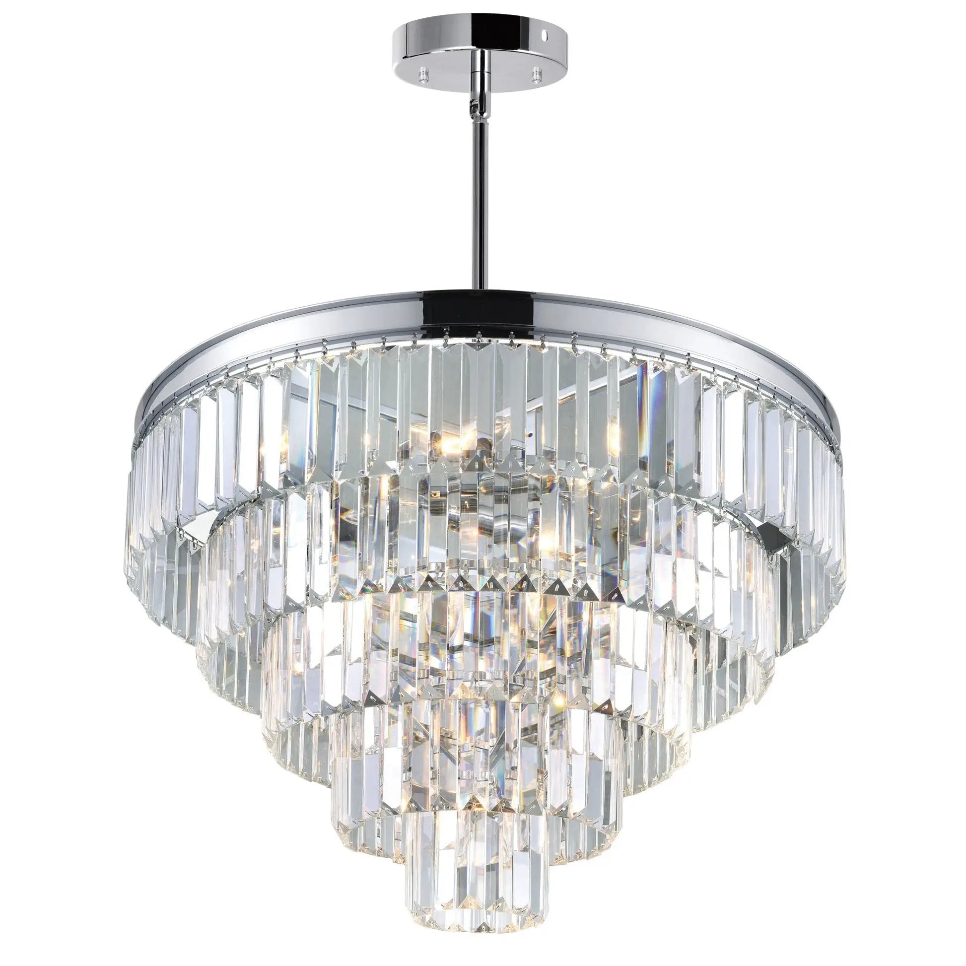 chrome chandelier