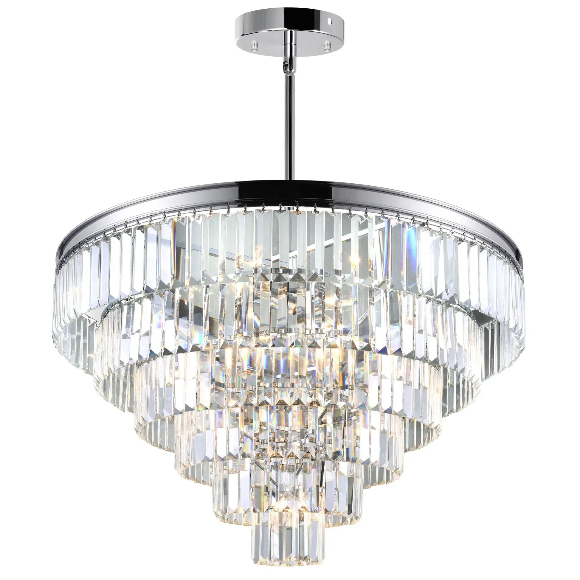 chrome chandelier