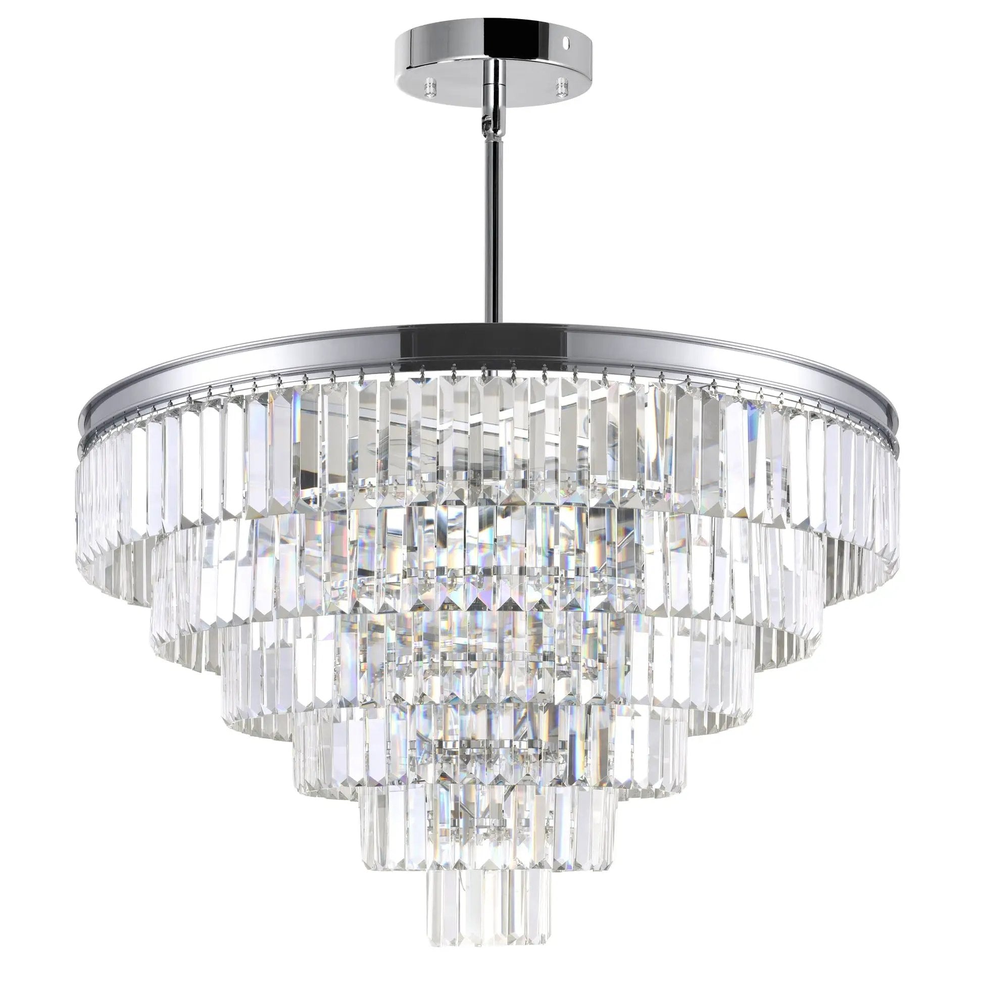 chrome chandelier