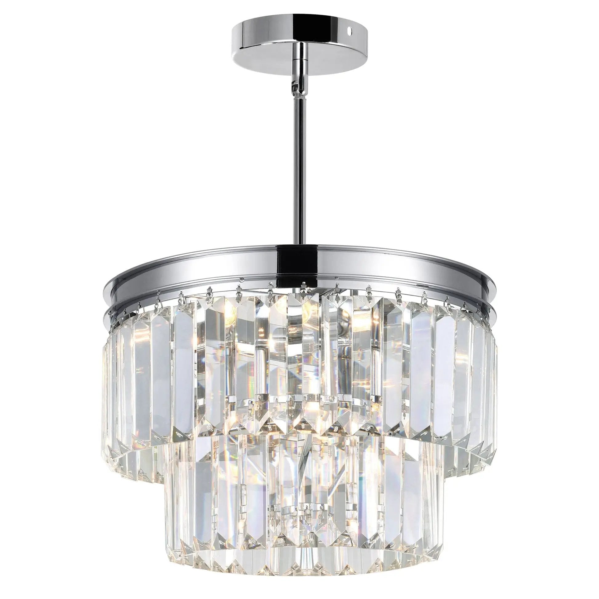 chrome chandelier