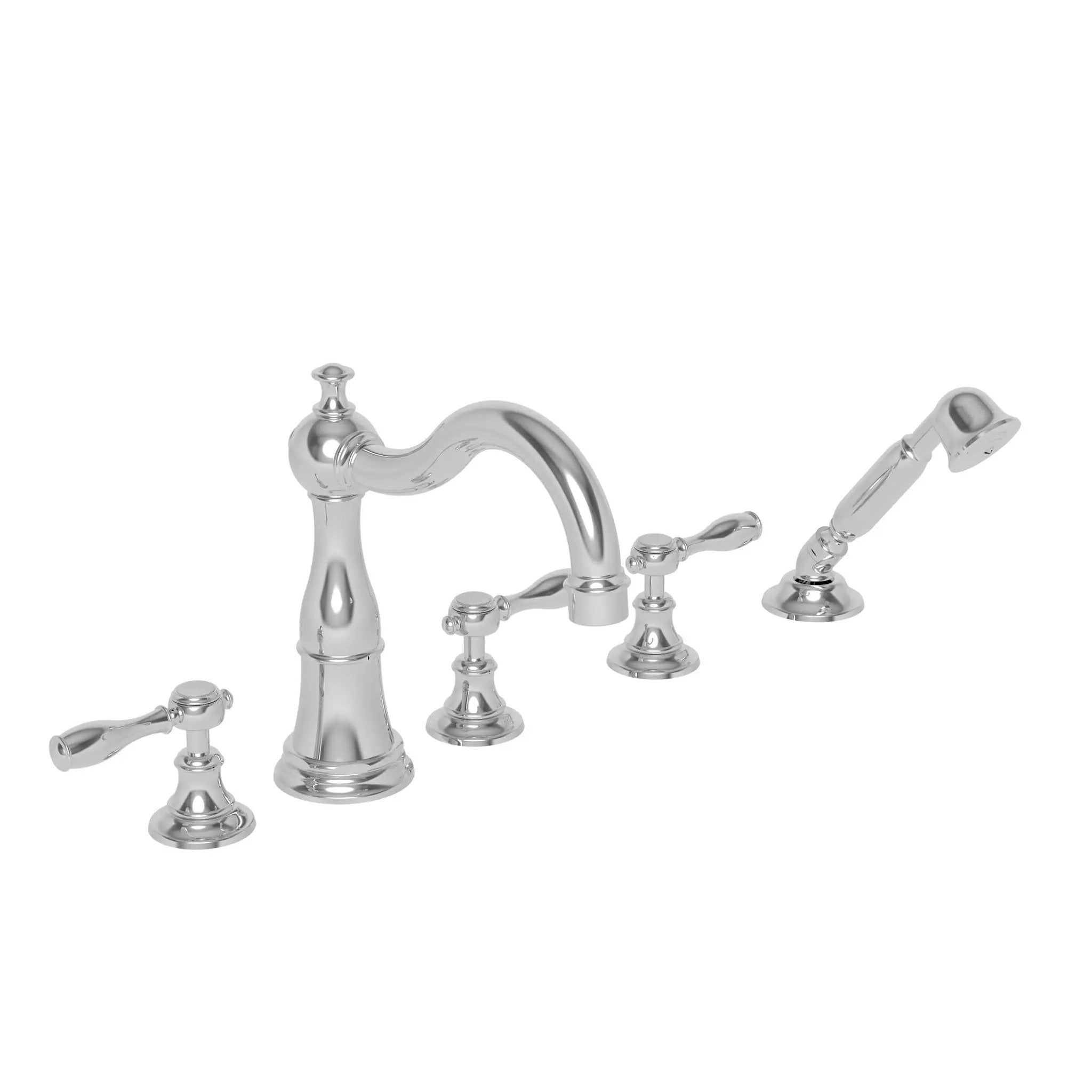 polished chrome tub faucet