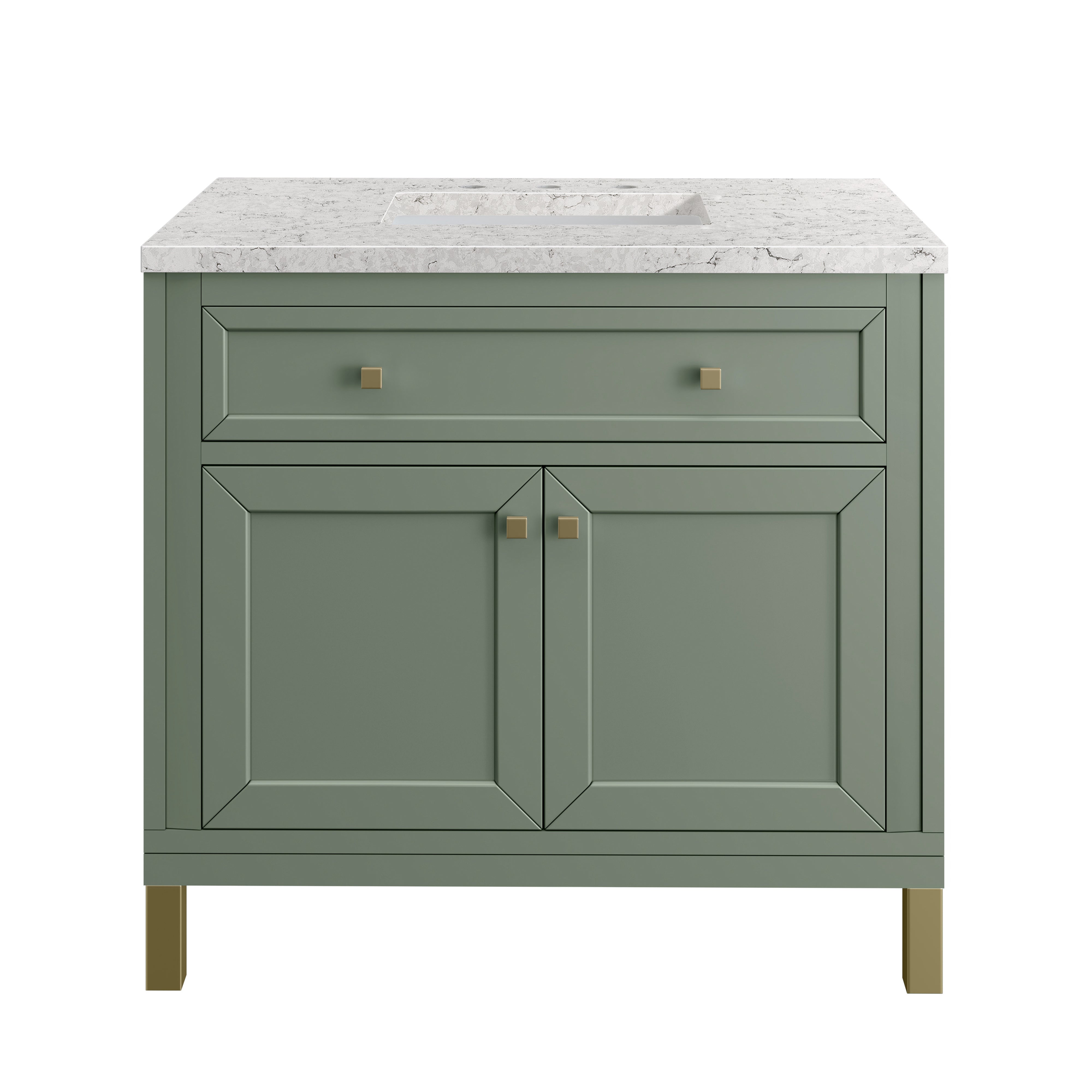 James Martin Vanities Chicago 36" Single Vanity - Smokey Celadon