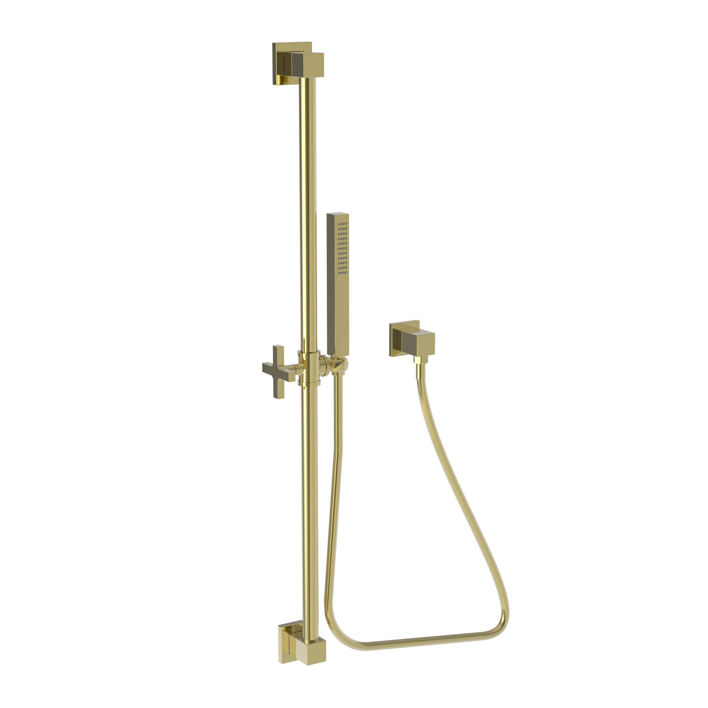 Newport Brass Tub & Shower Slide Bar with Single Function Hand Shower Set
