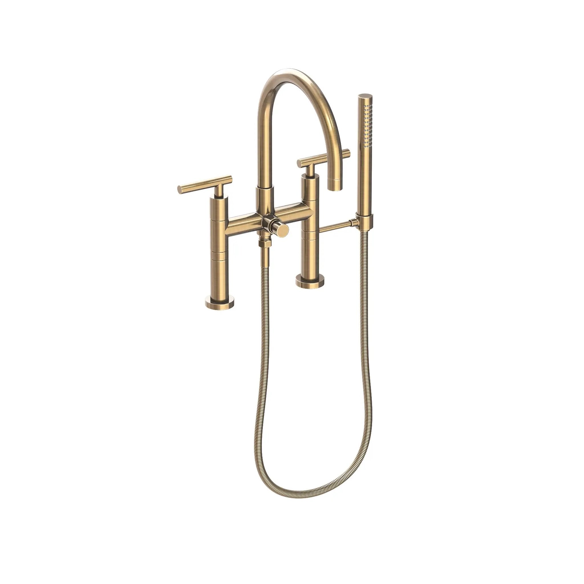 Newport Brass East Linear Exposed Tub & Hand Shower Set - Deck Mount by Newport Brass