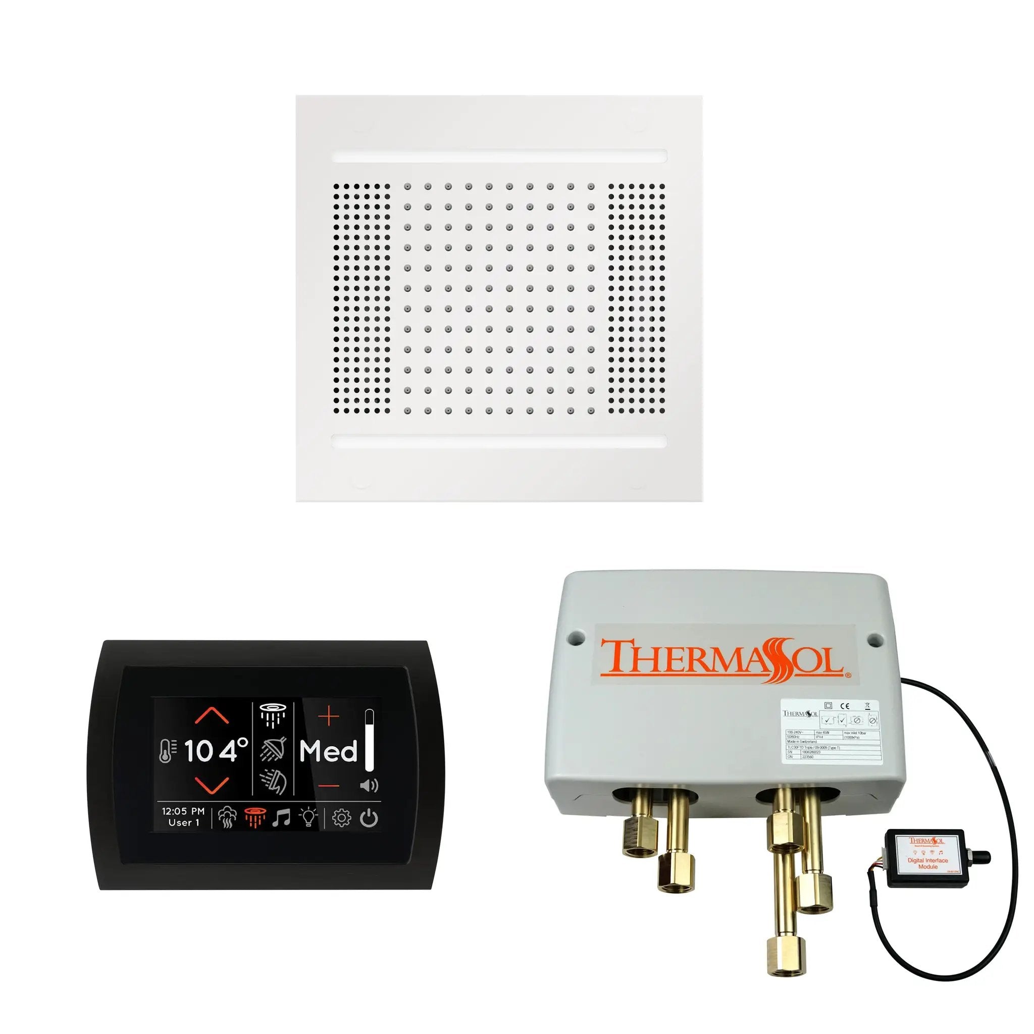 Thermasol The Wellness Hydrovive14 Shower Package with SignaTouch Round by Thermasol
