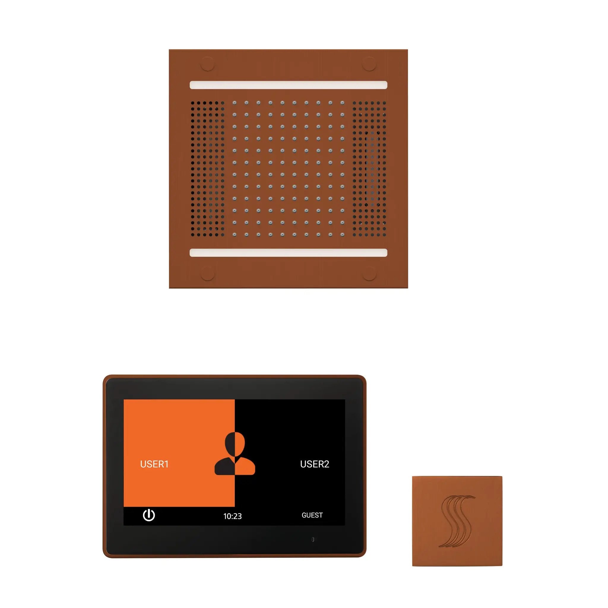 Thermasol The wellness Hydrovive14 Steam Package with 10" ThermaTouch Square by Thermasol