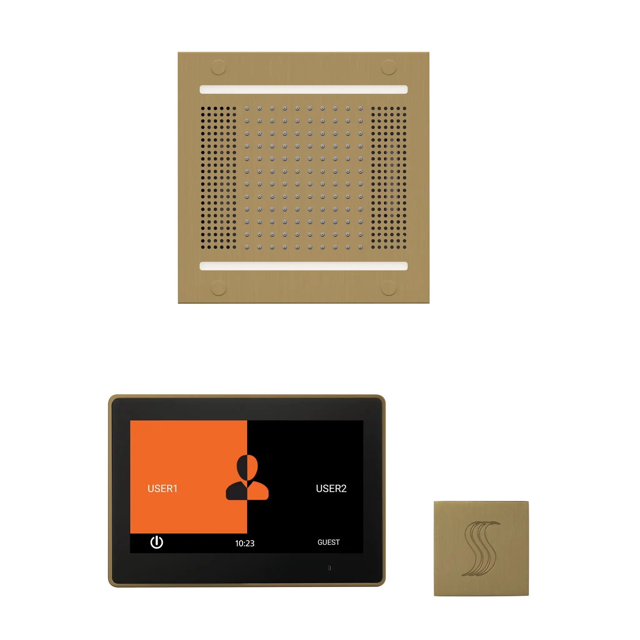 Thermasol The wellness Hydrovive14 Steam Package with 10" ThermaTouch Square by Thermasol