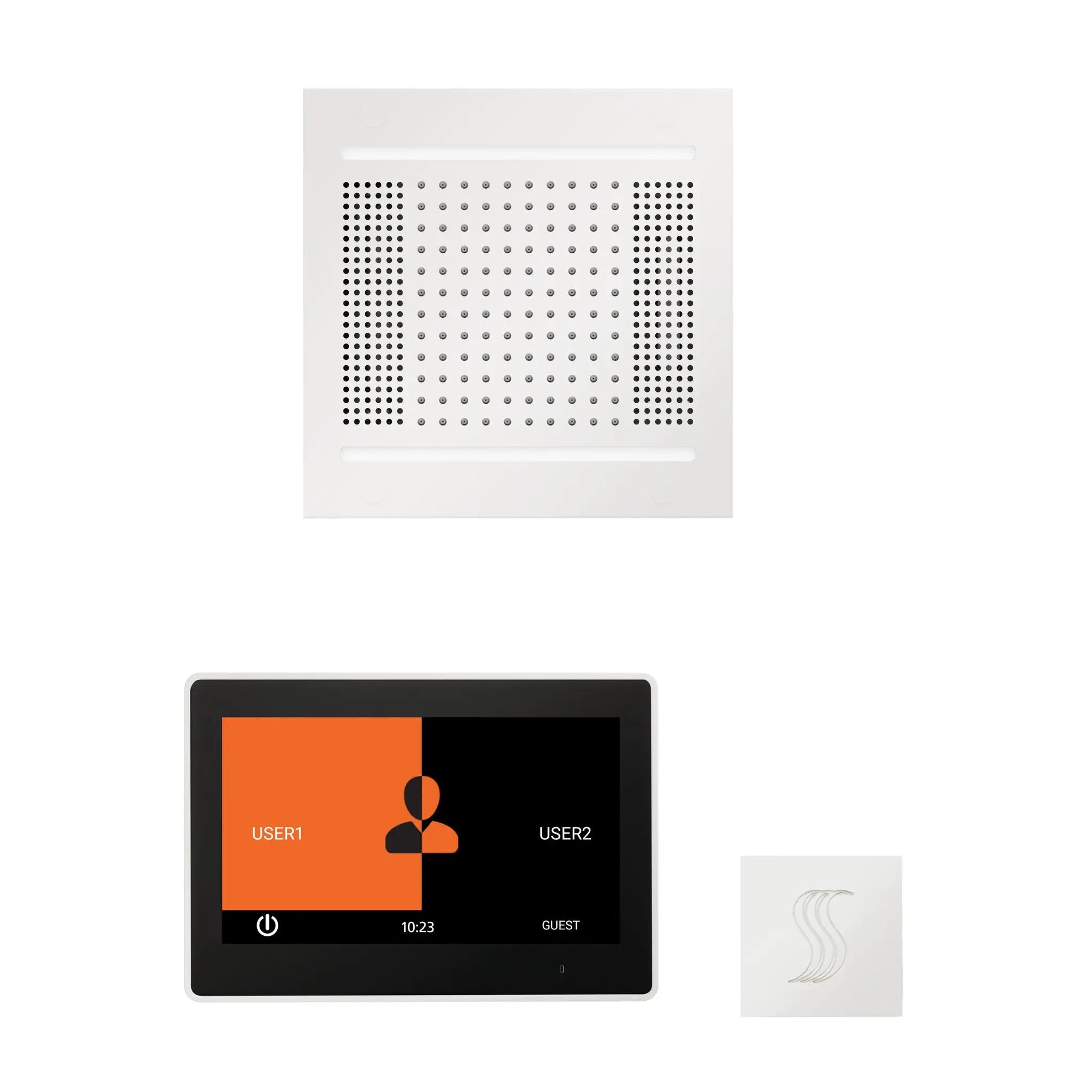 Thermasol The wellness Hydrovive14 Steam Package with 10" ThermaTouch Square by Thermasol