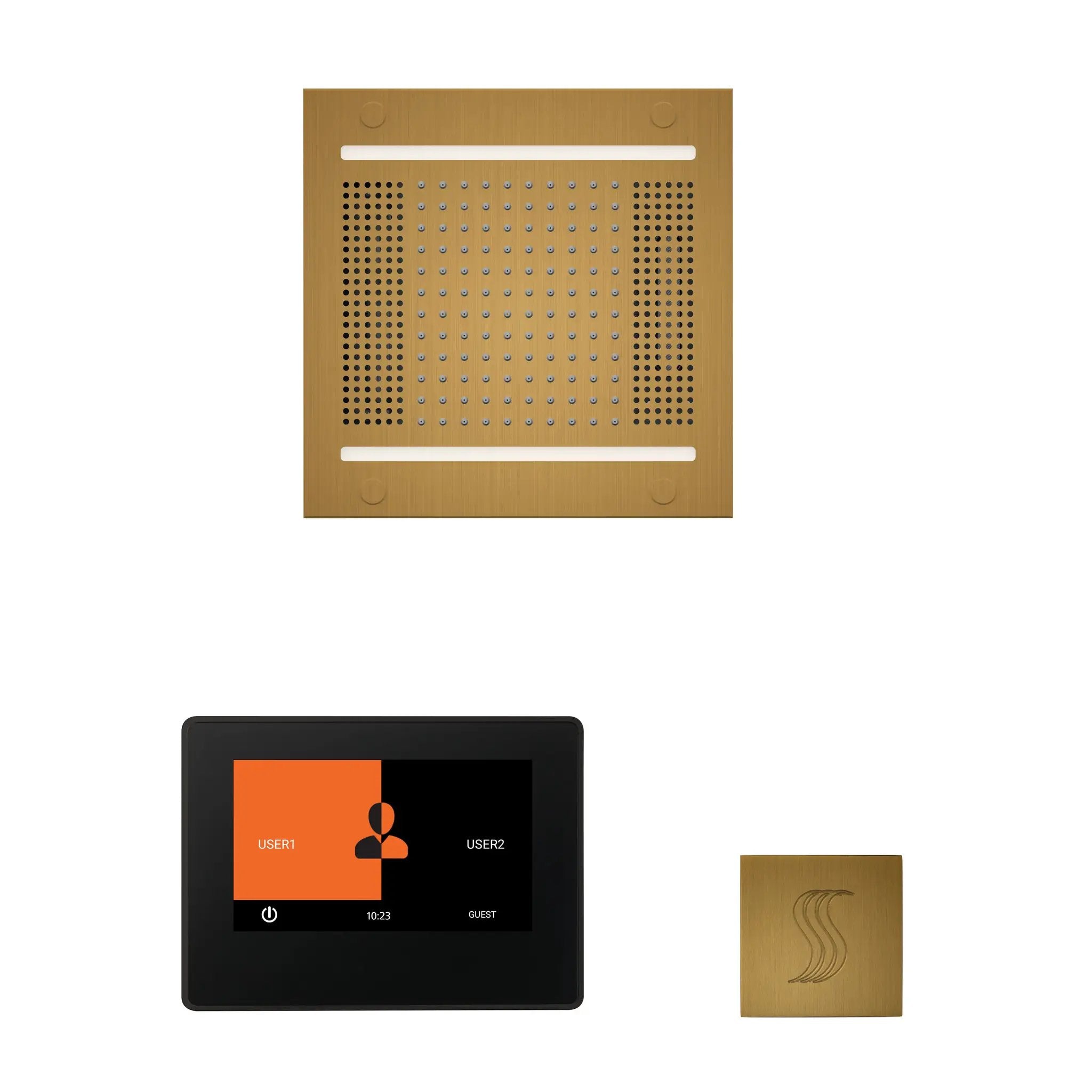 Thermasol The wellness Hydrovive14 Steam Package with 7" ThermaTouch Square by Thermasol