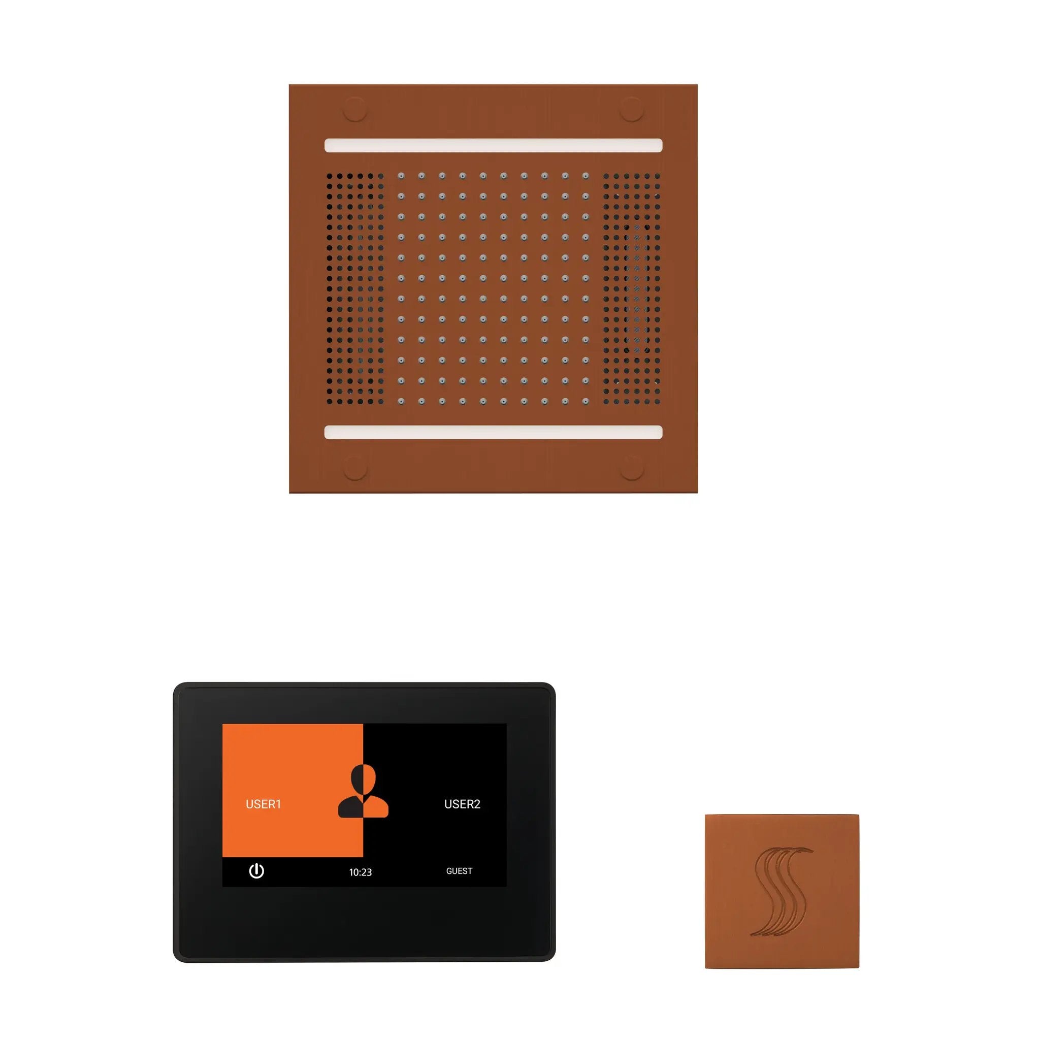 Thermasol The wellness Hydrovive14 Steam Package with 7" ThermaTouch Square by Thermasol