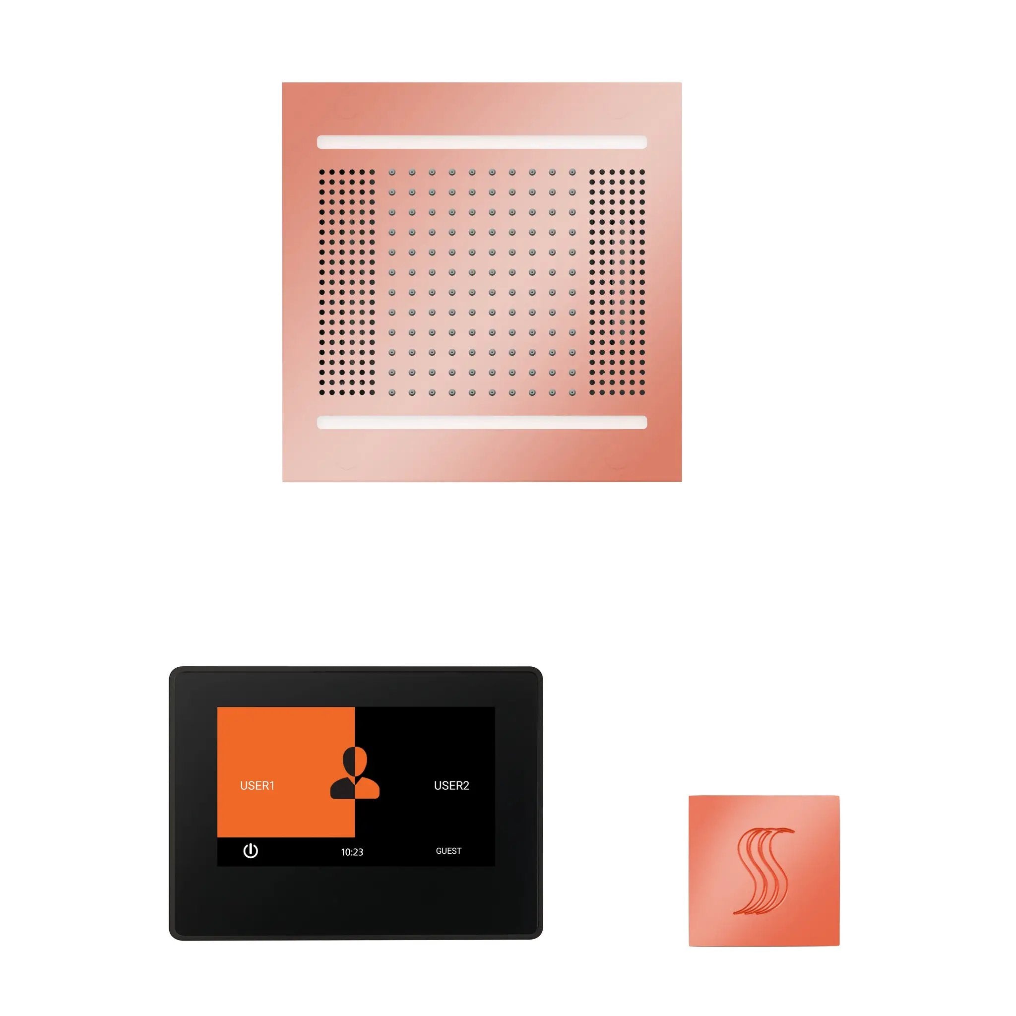 Thermasol The wellness Hydrovive14 Steam Package with 7" ThermaTouch Square by Thermasol