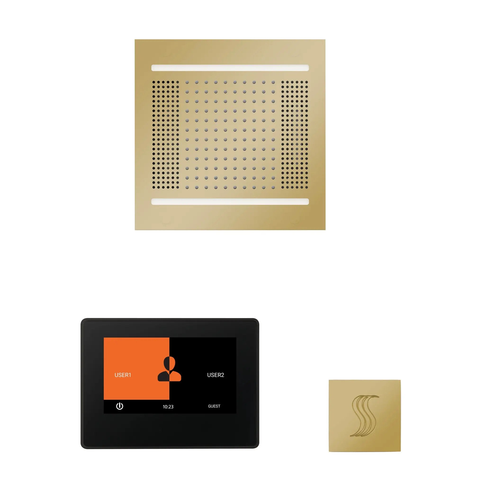 Thermasol The wellness Hydrovive14 Steam Package with 7" ThermaTouch Square by Thermasol
