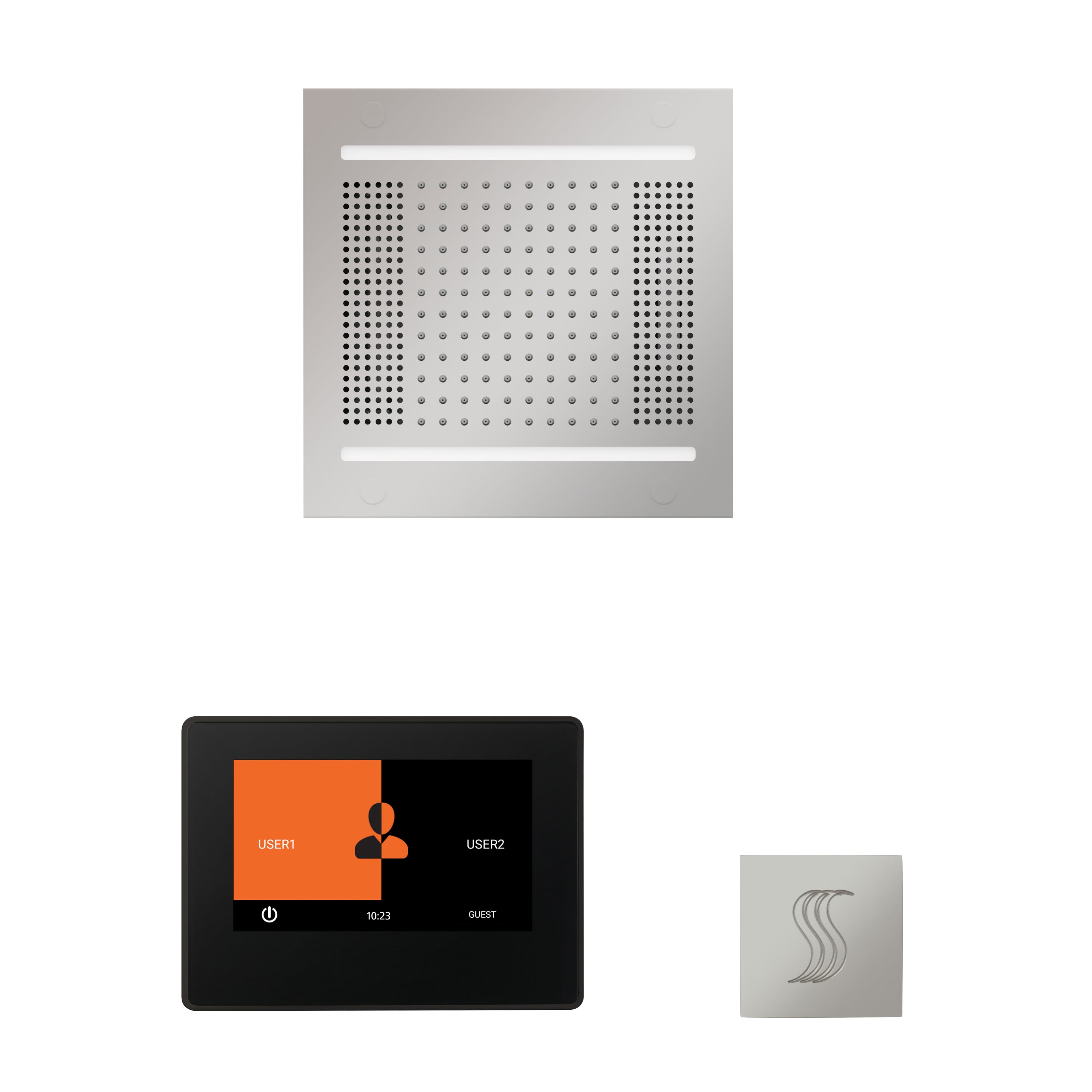 polished chrome steam package