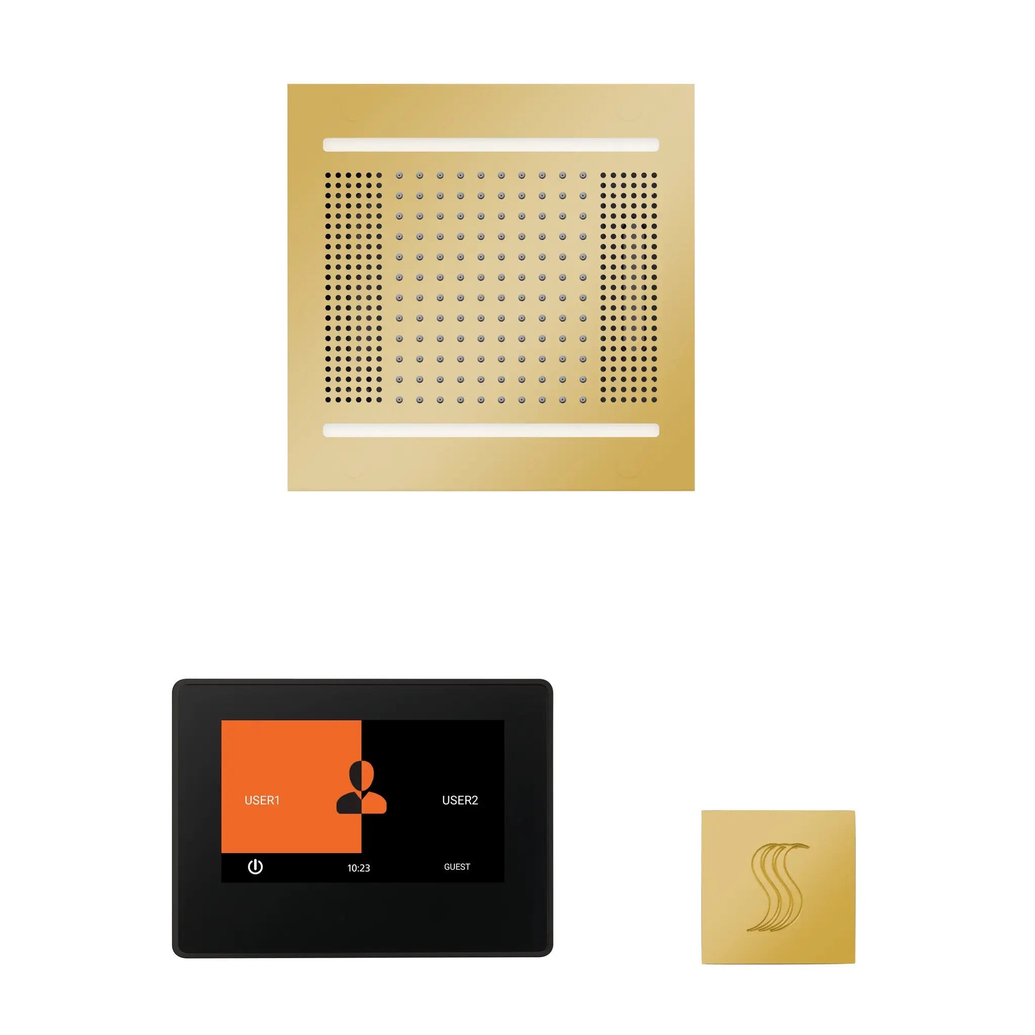 Thermasol The wellness Hydrovive14 Steam Package with 7" ThermaTouch Square by Thermasol