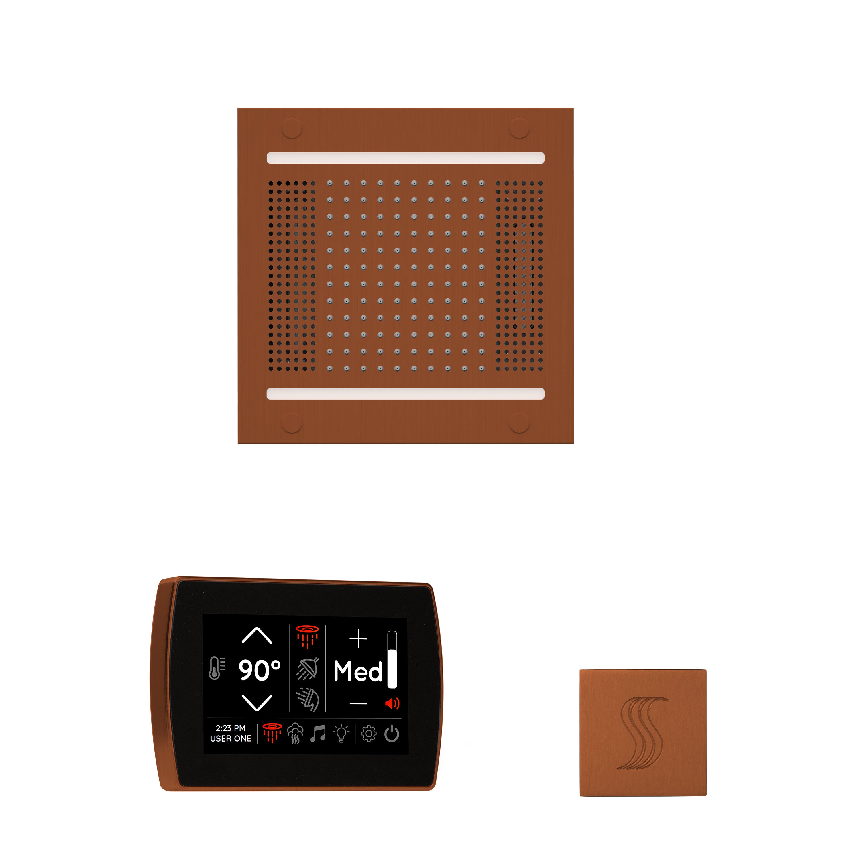 Thermasol The wellness Hydrovive14 Steam Package with SignaTouch Square by Thermasol