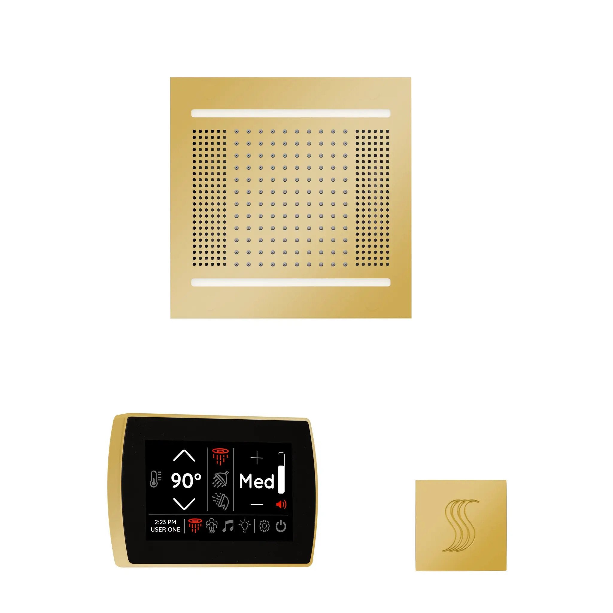 Thermasol The wellness Hydrovive14 Steam Package with SignaTouch Square by Thermasol