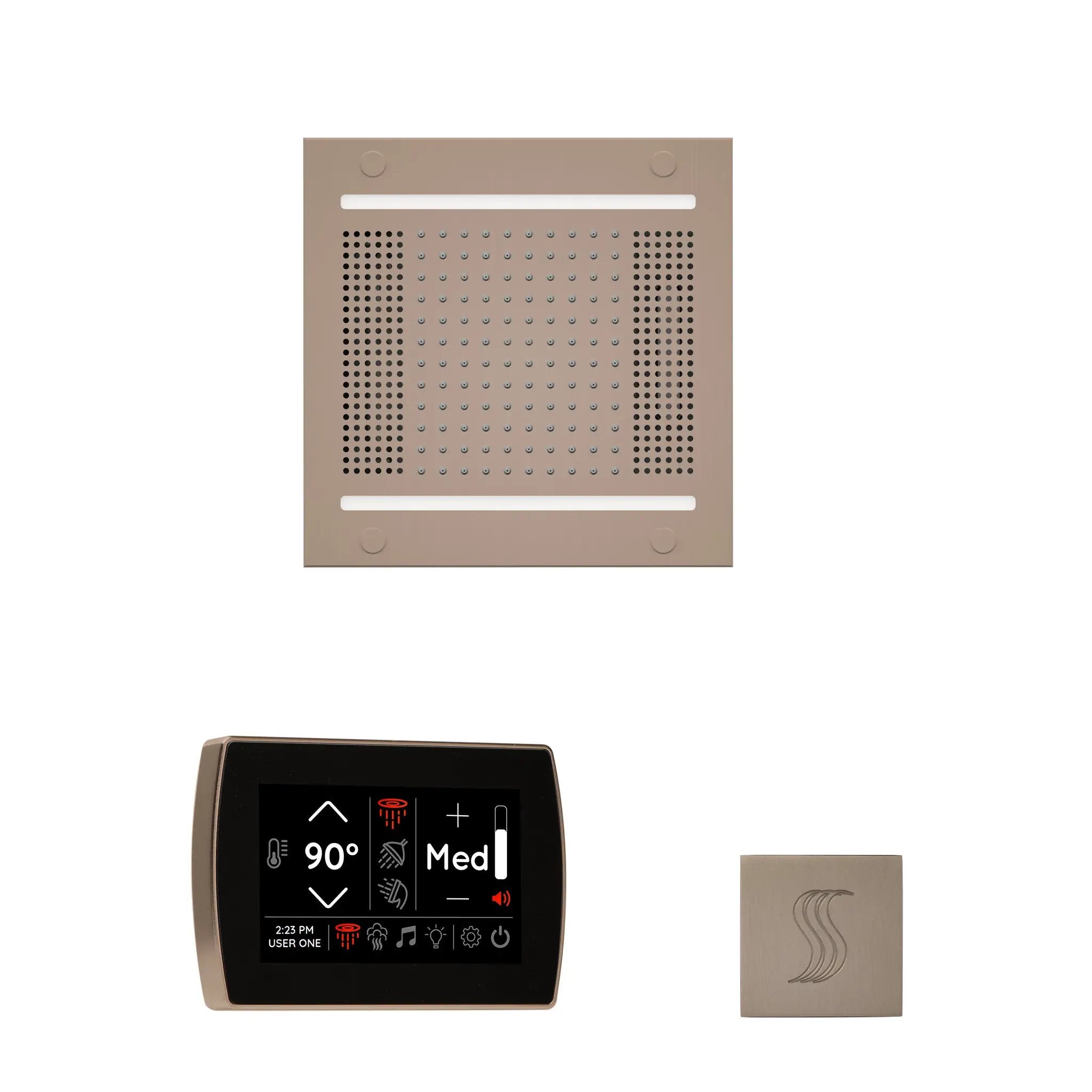 Thermasol The wellness Hydrovive14 Steam Package with SignaTouch Square by Thermasol