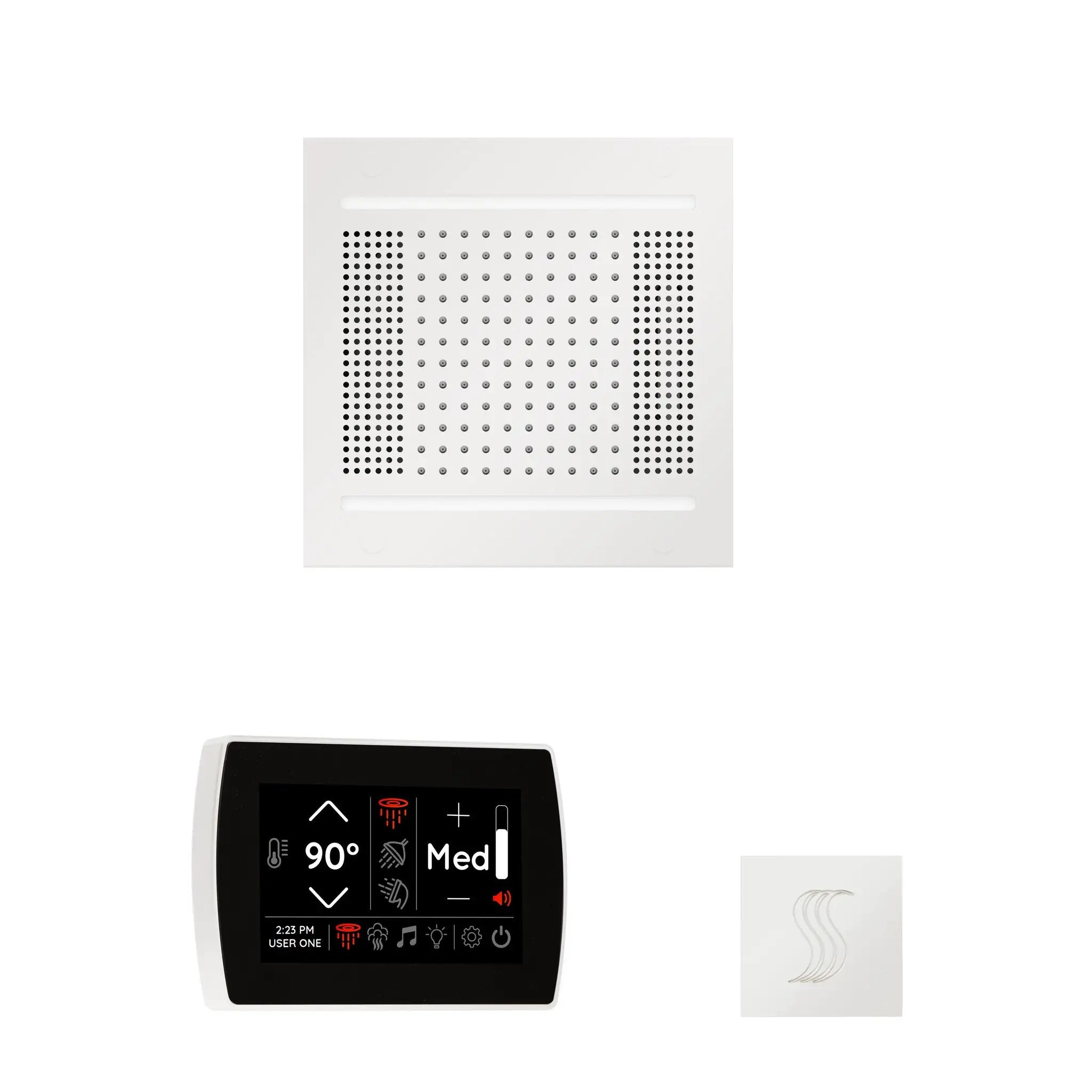 Thermasol The wellness Hydrovive14 Steam Package with SignaTouch Square by Thermasol