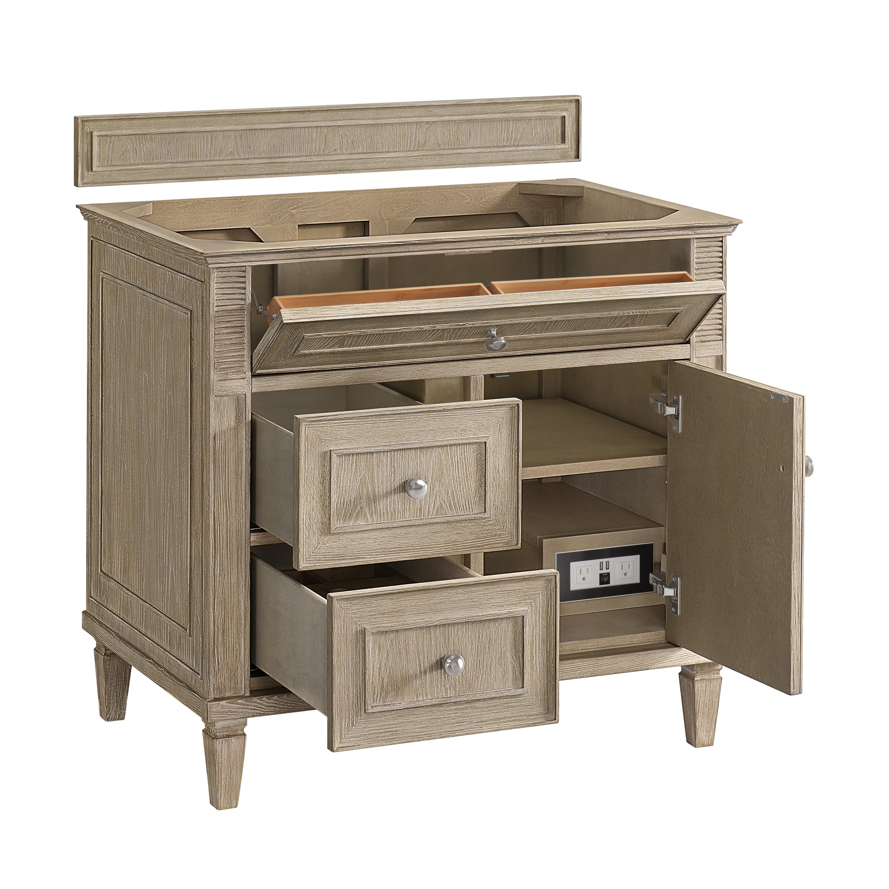 arctic fall solid surface top vanity