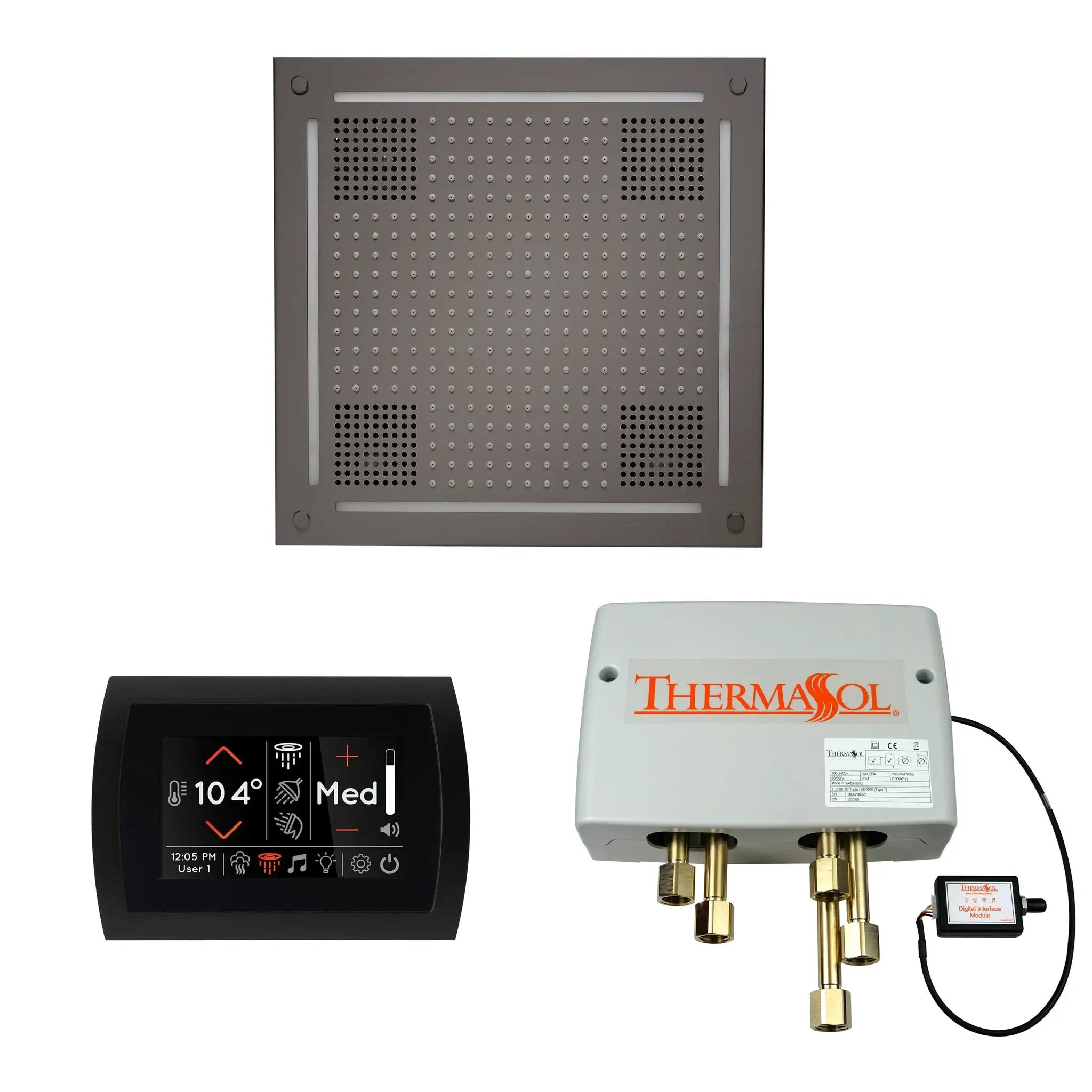 Thermasol The Wellness Hydrovive Shower Package with SignaTouch Round by Thermasol