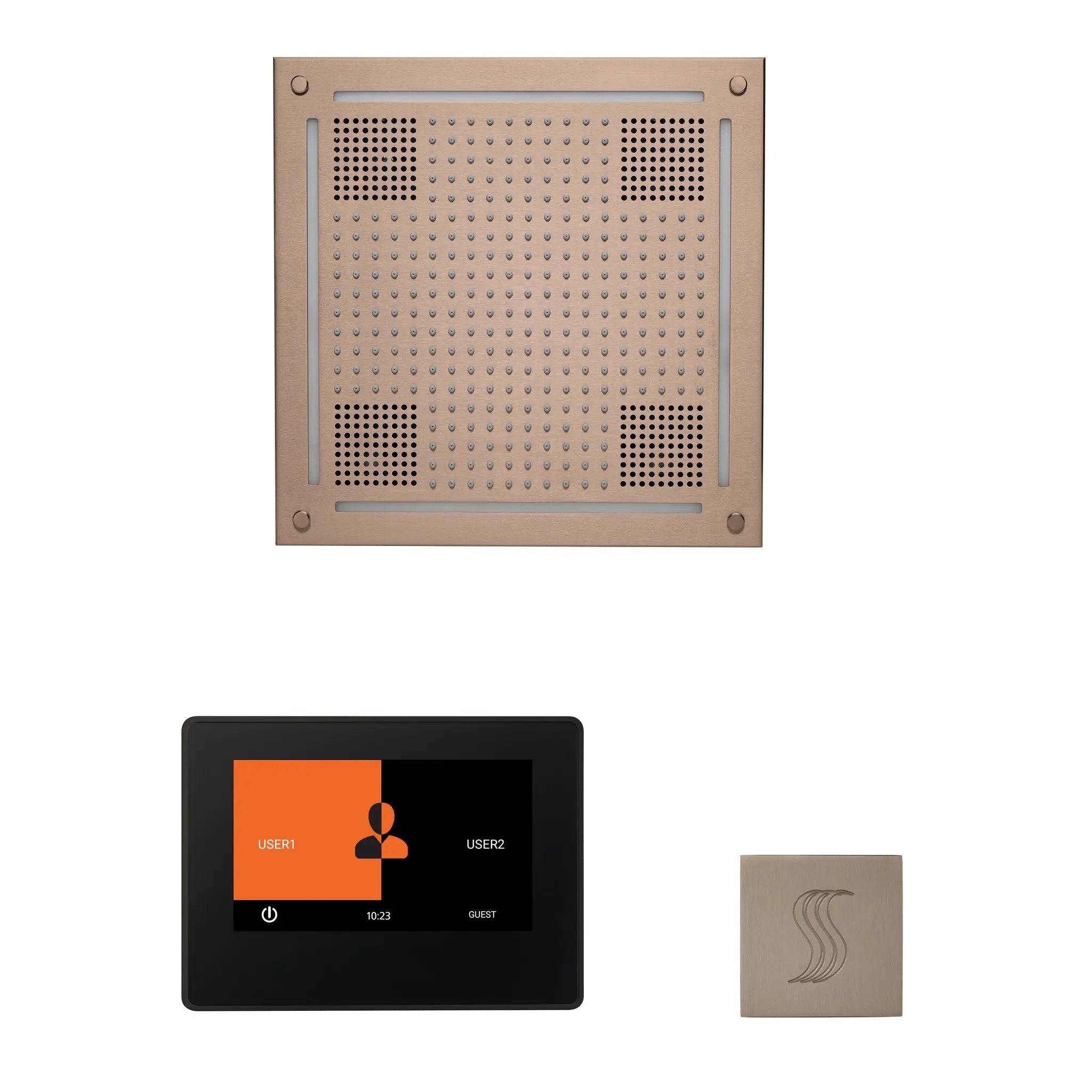 Thermasol The wellness Hydrovive Steam Package with 7" ThermaTouch Square by Thermasol