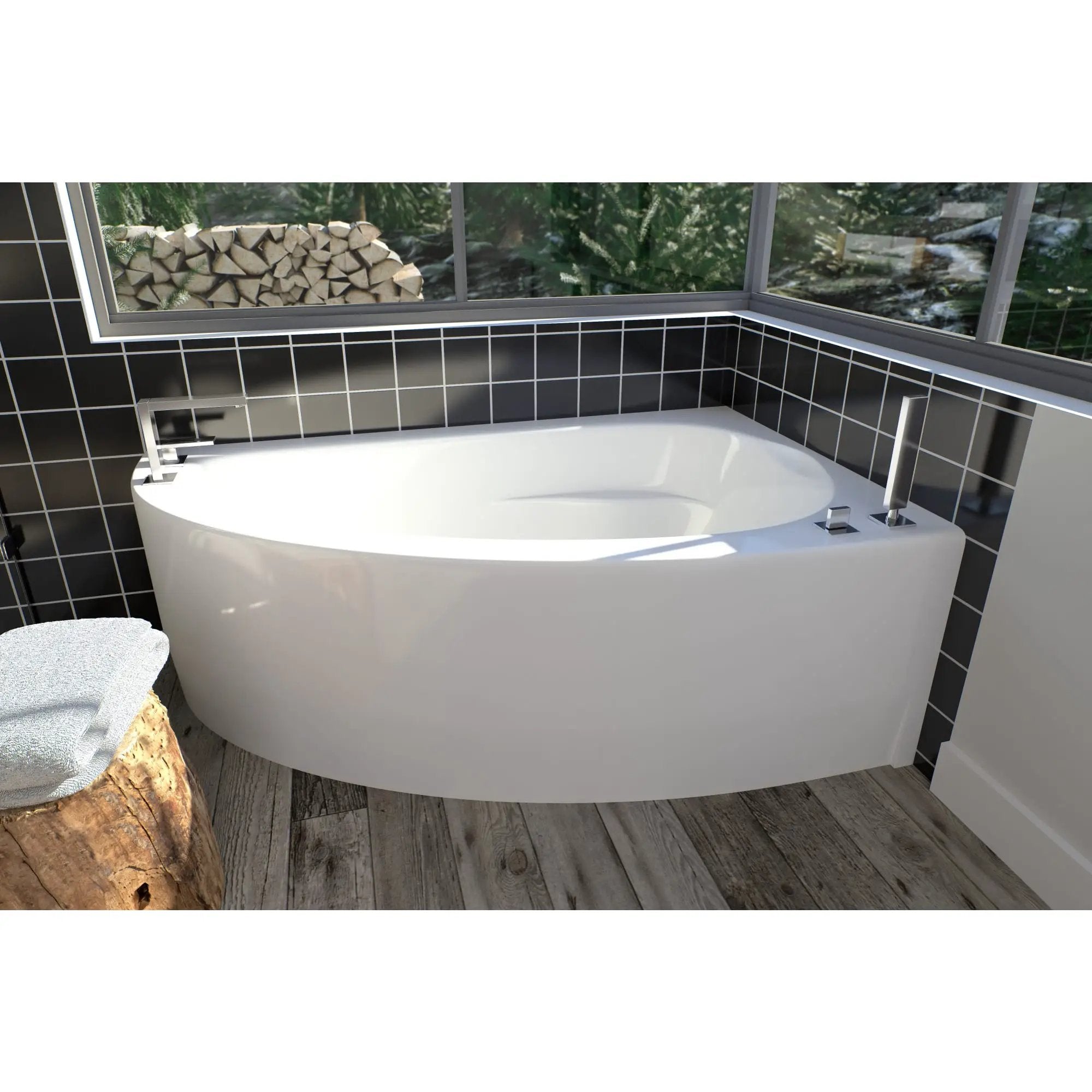 white bathtub