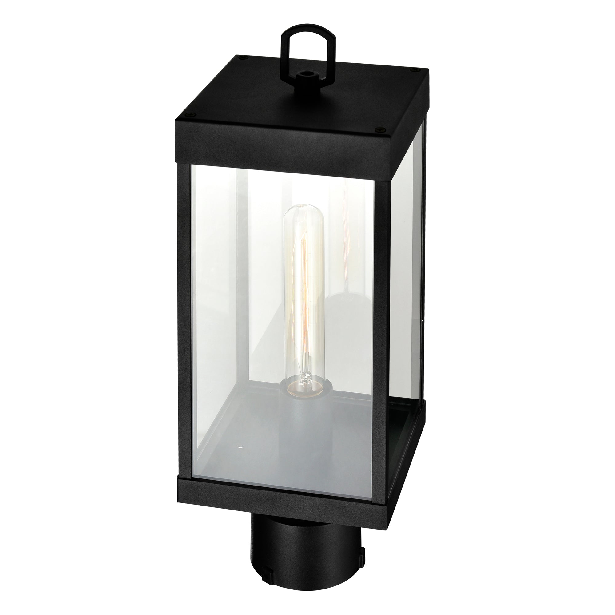 black outdoor light