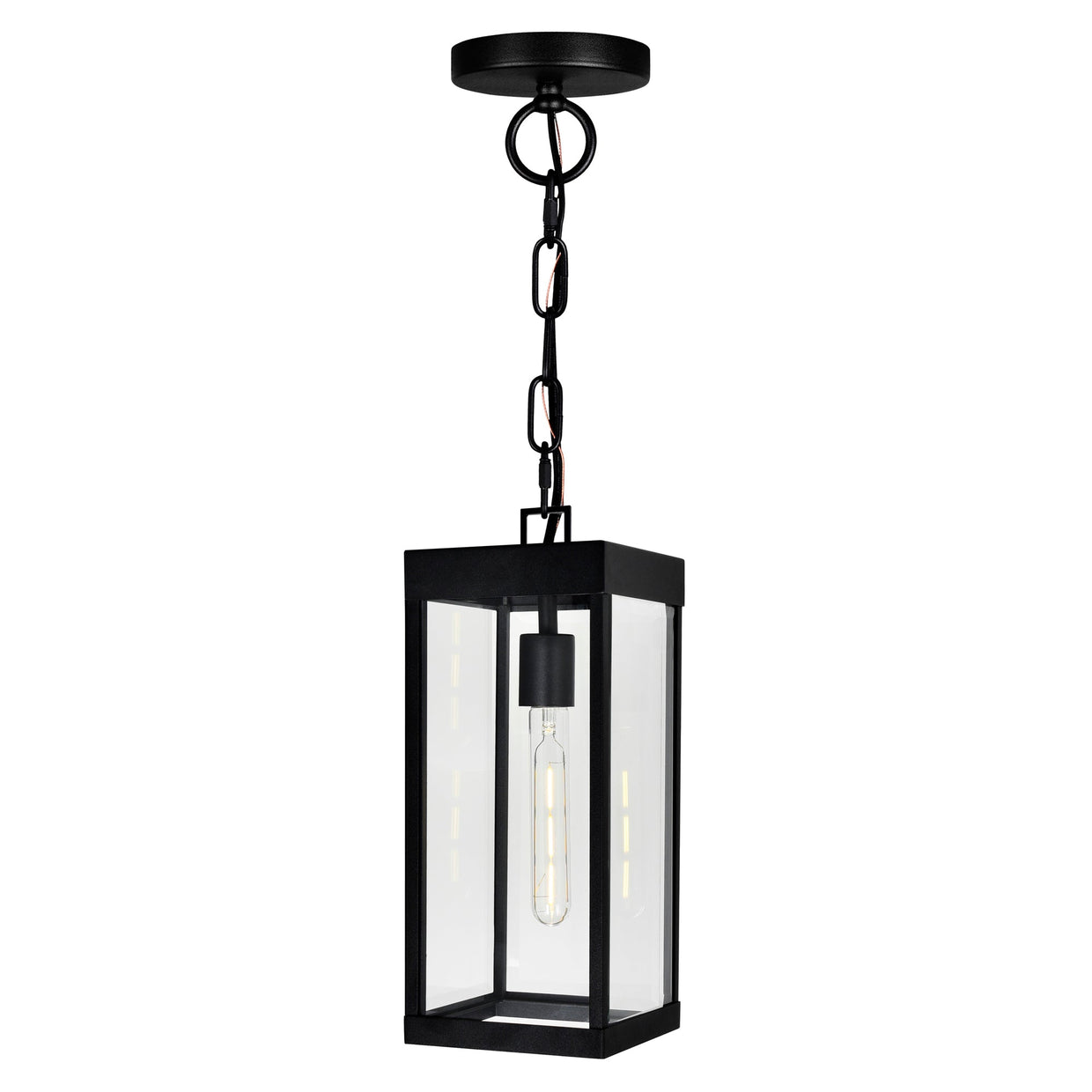 black outdoor light
