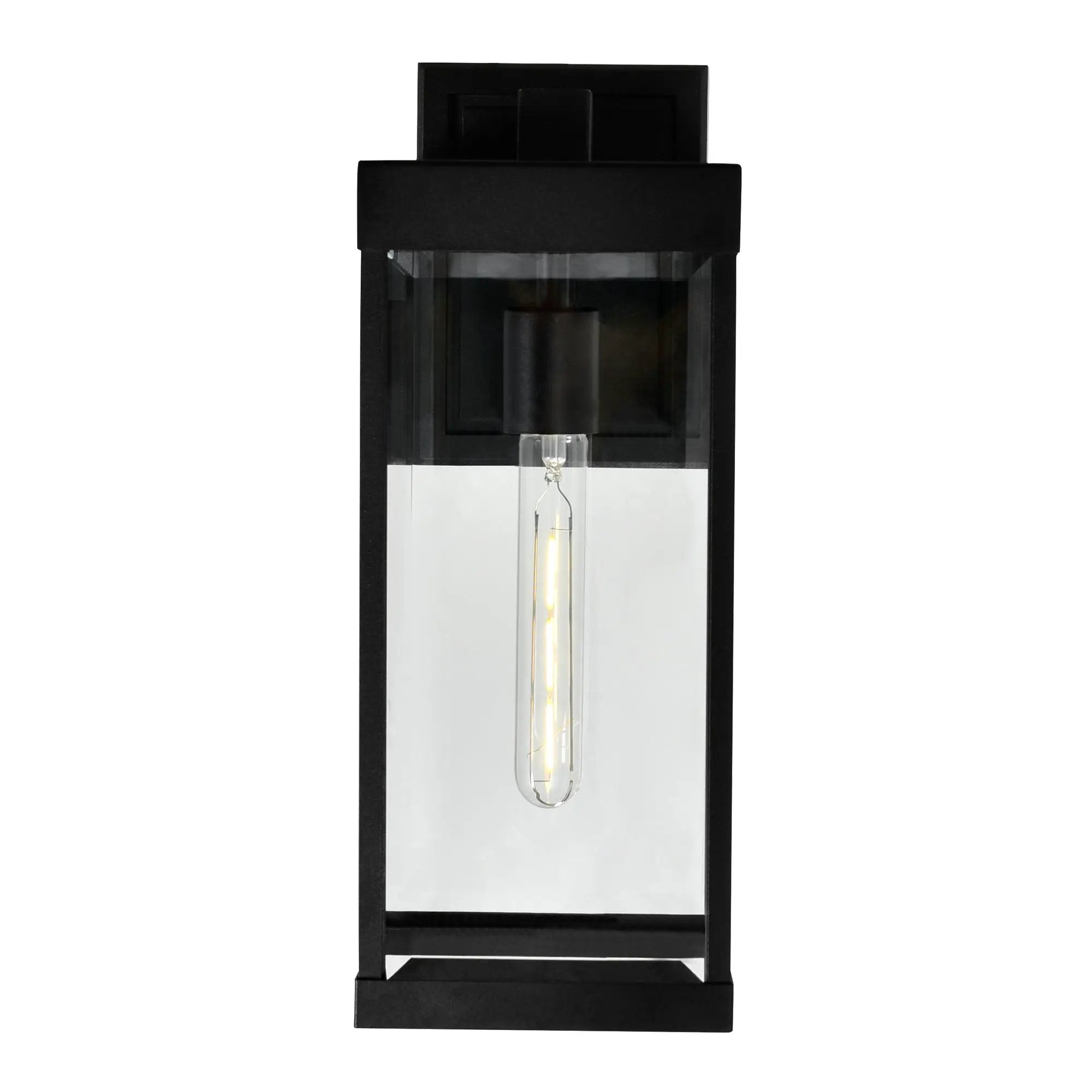 black outdoor light