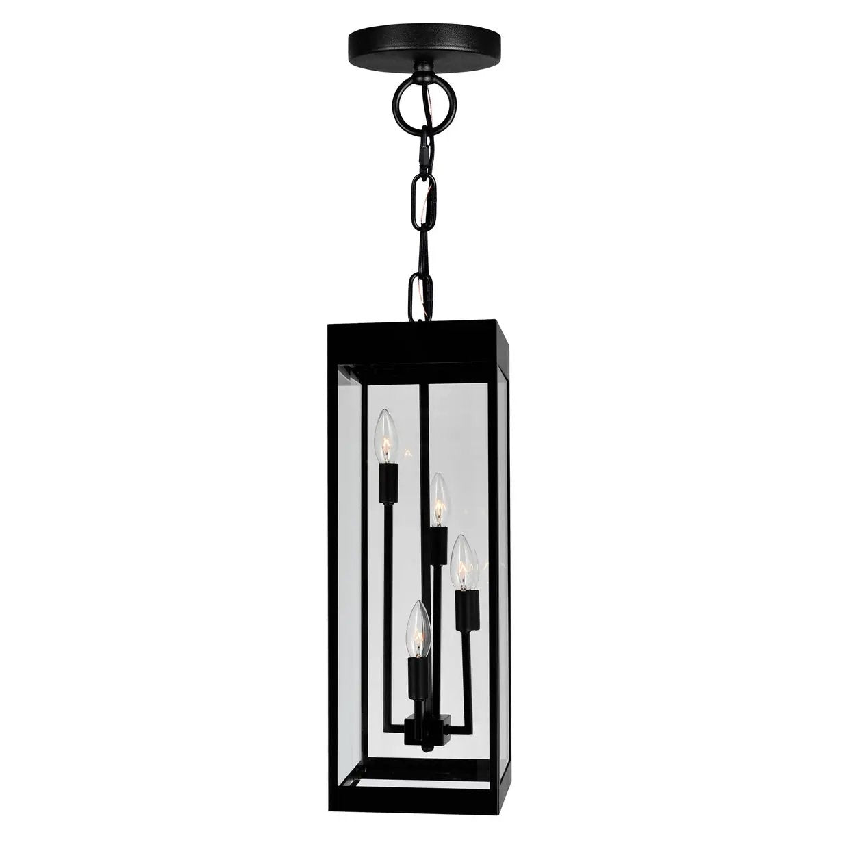 black outdoor light