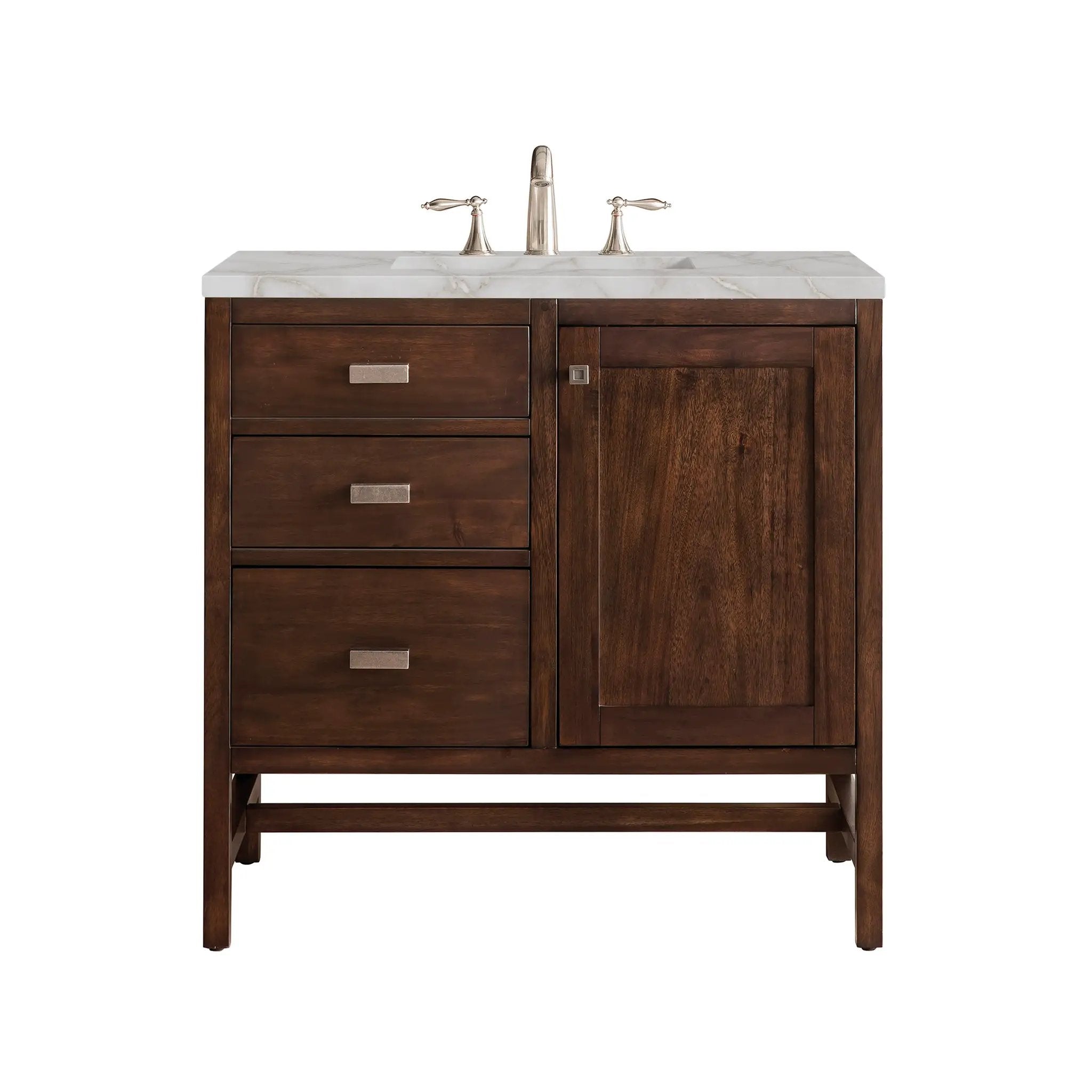 James Martin Addison 36" Single Vanity Set - Mid-Century Acacia by James Martin Vanities