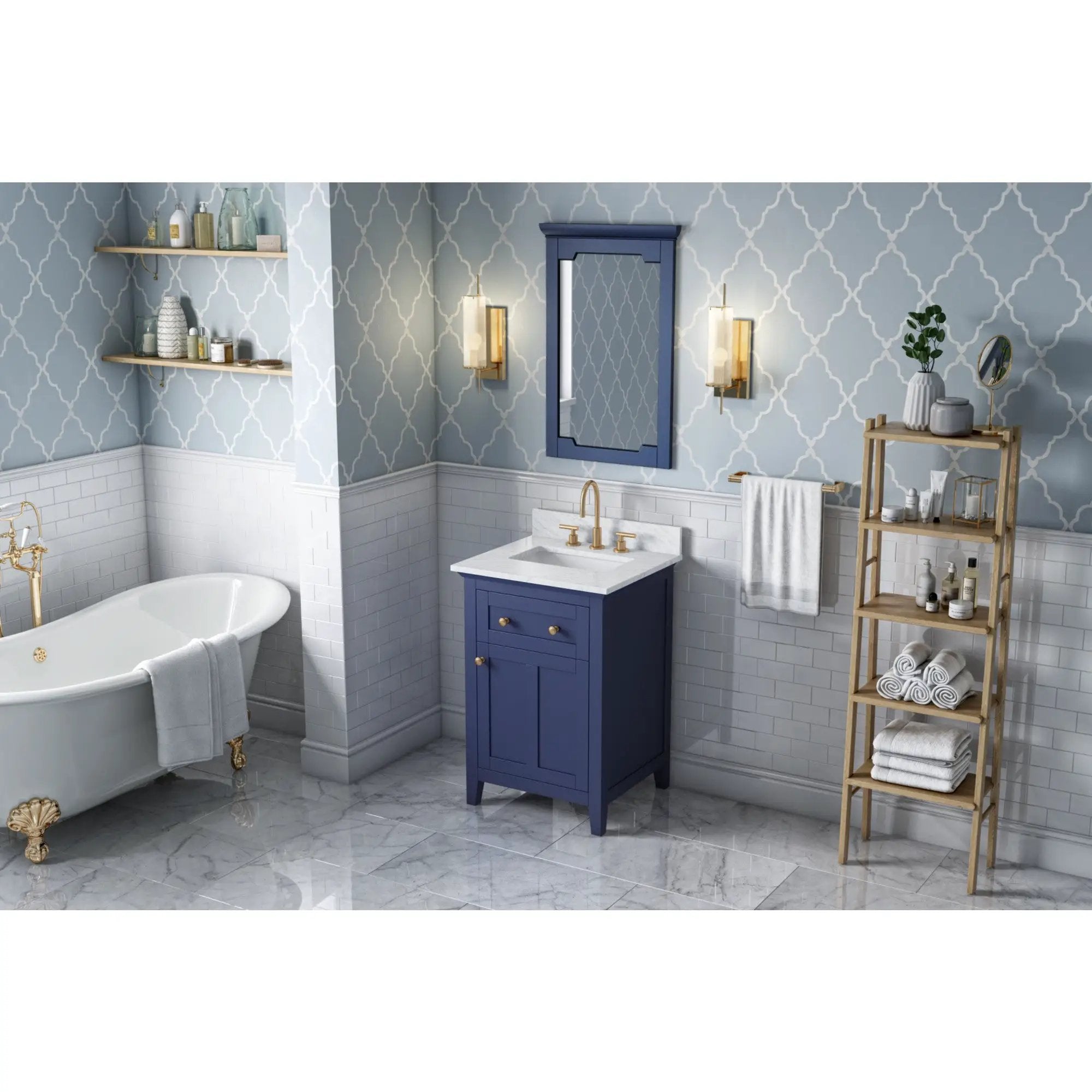Jeffrey Alexander Chatham 22" W x 1-1/2" D x 34" H Mirror by Jeffrey Alexander