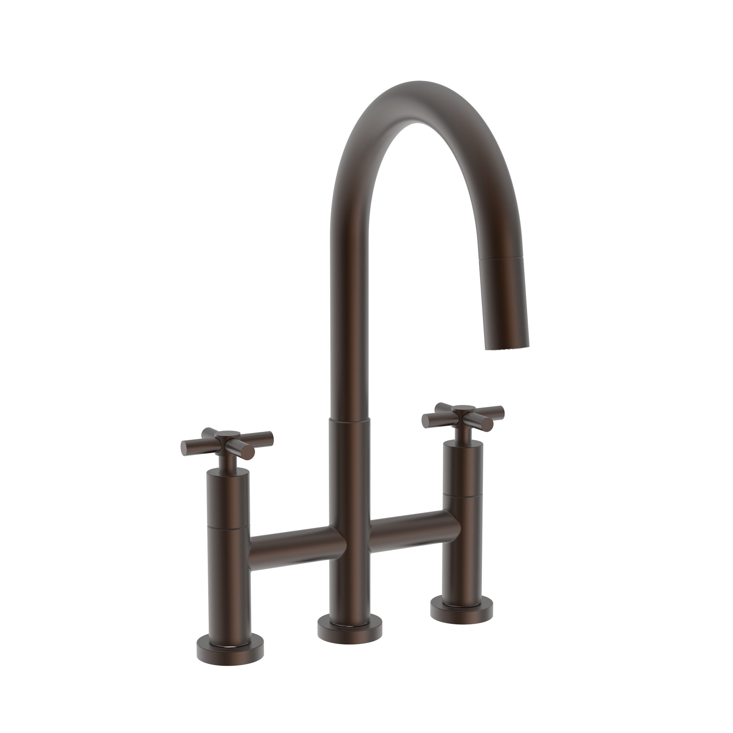 Newport Brass East Linear Kitchen Bridge Pull-Down Faucet