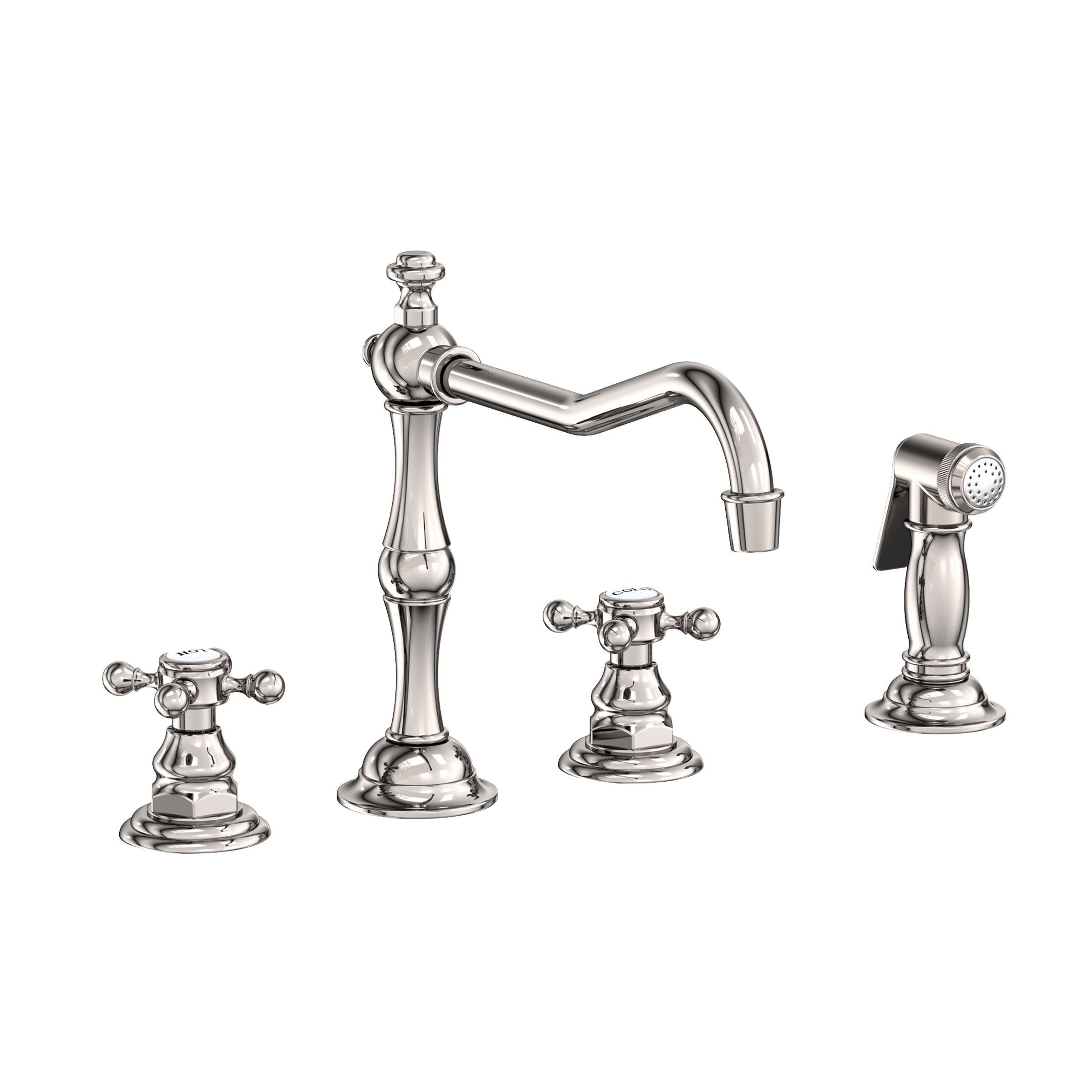 Newport Brass Chesterfield Kitchen Faucet with Side Spray