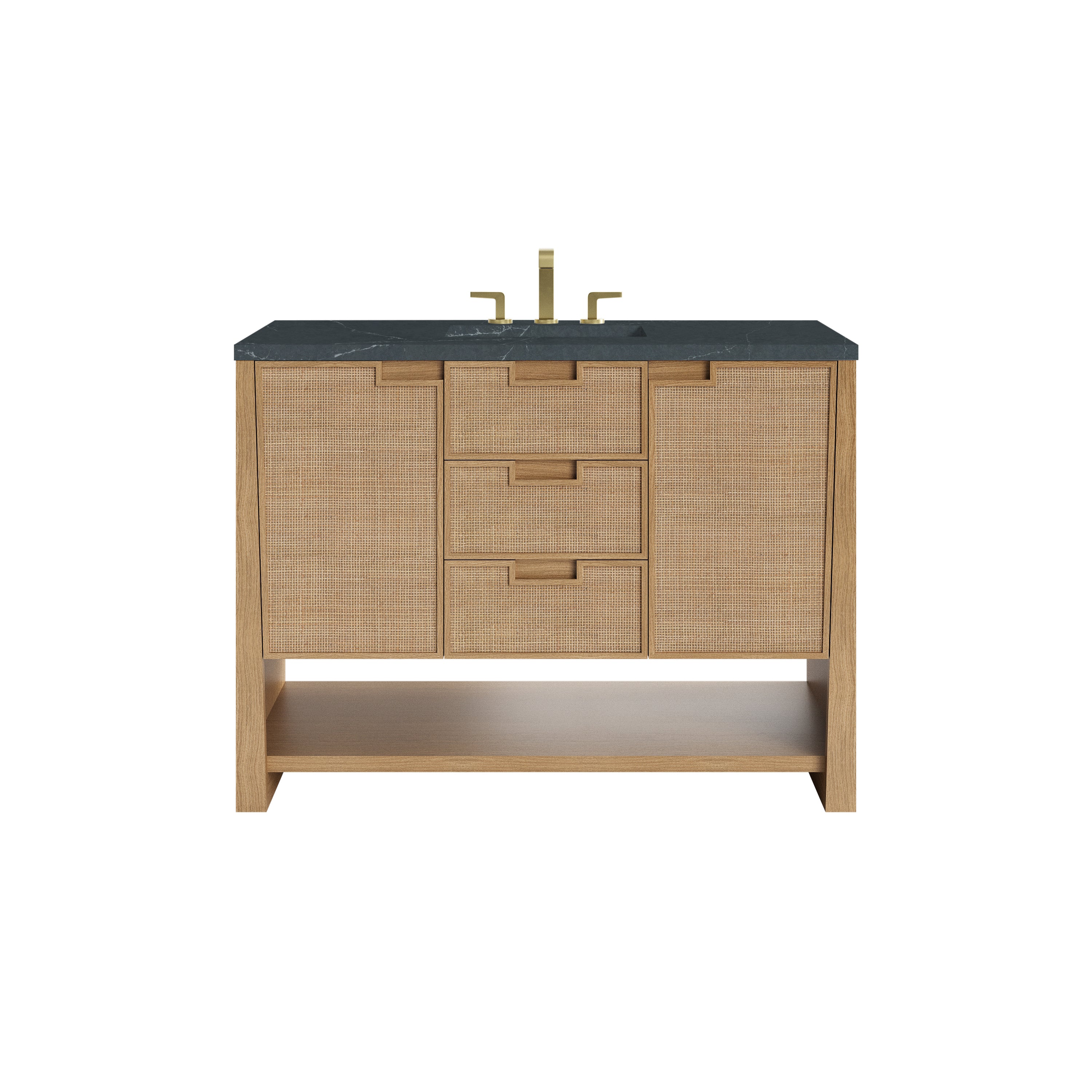 James Martin Vanities Solene 48" Single Vanity - Seaside Oak