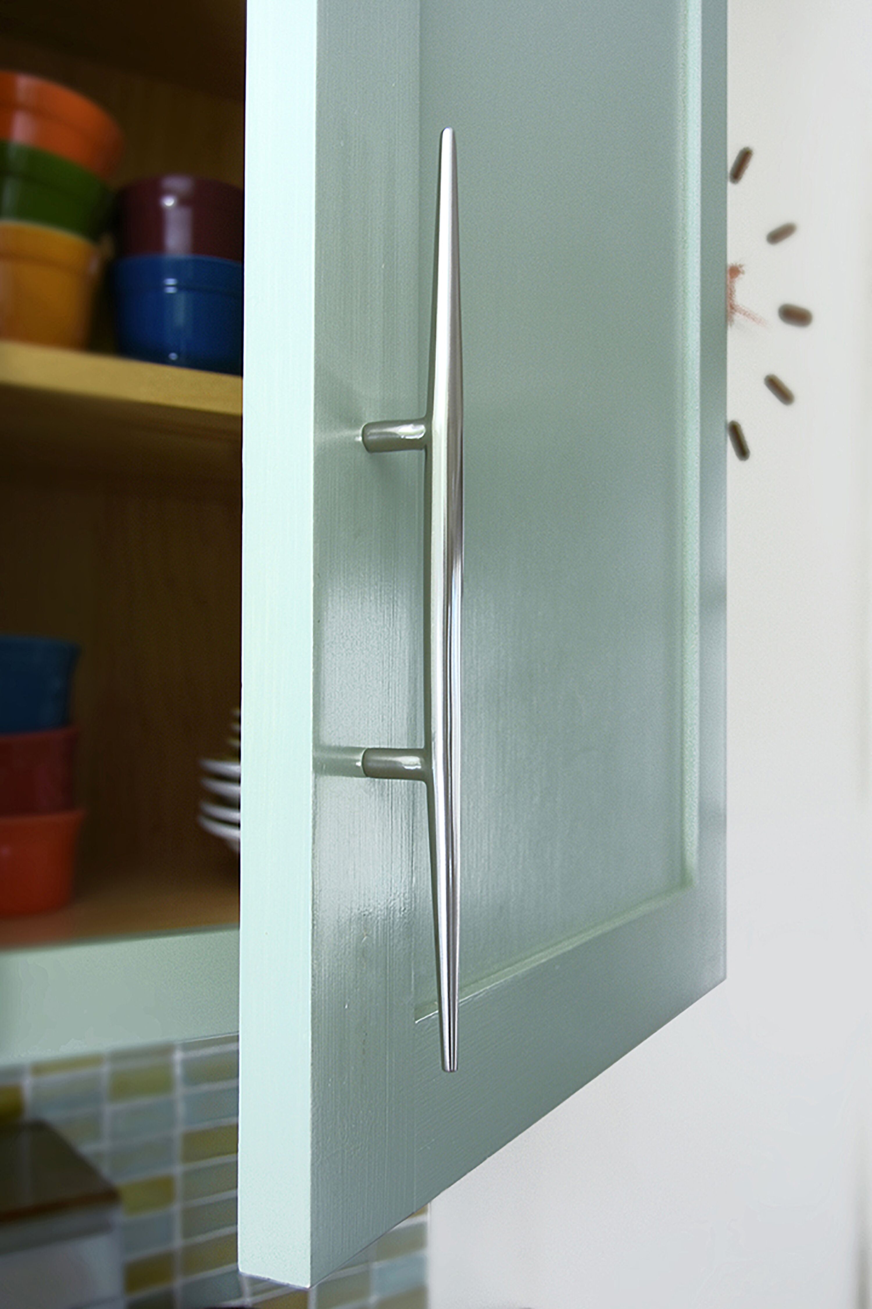 polished nickel pull