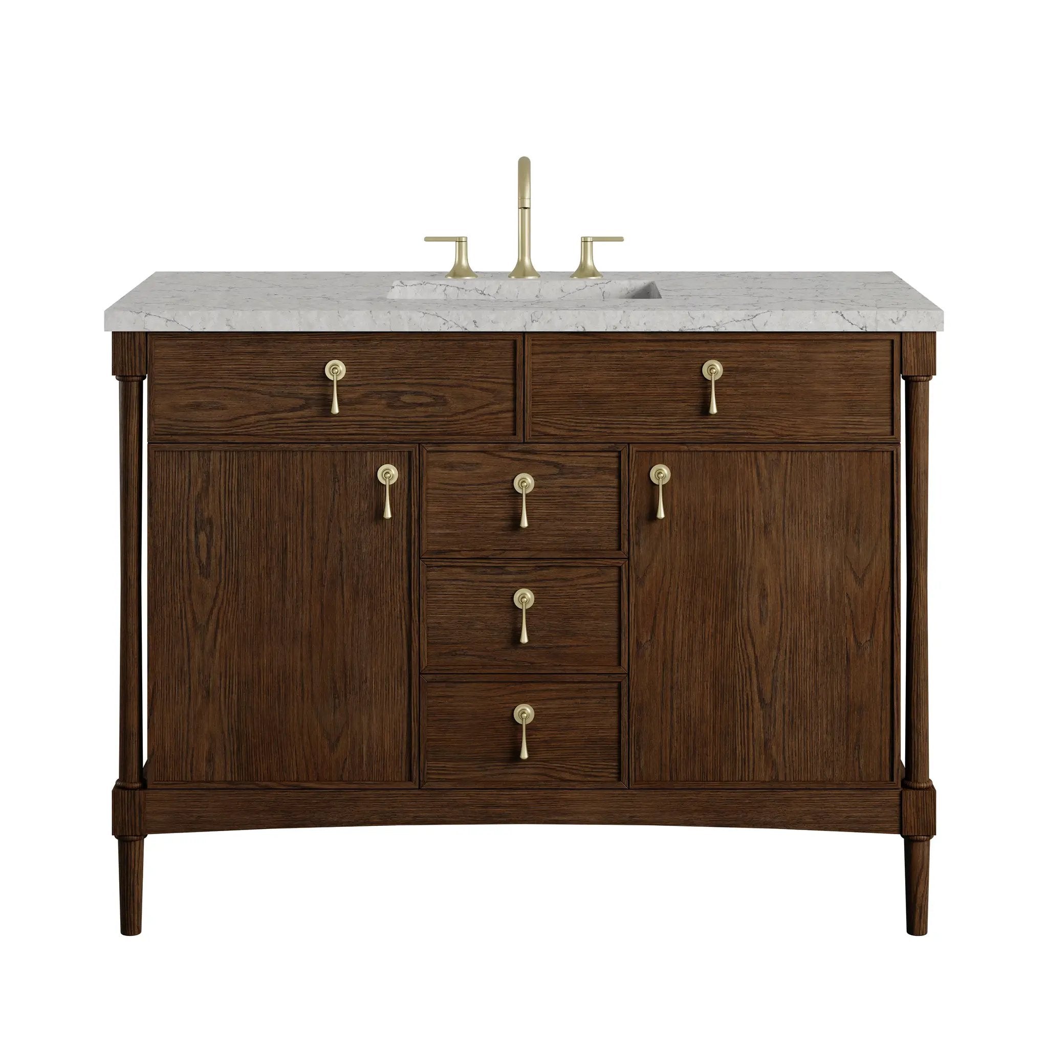 James Martin Kinnsden 48" Single Vanity Set - Sable Oak by James Martin Vanities