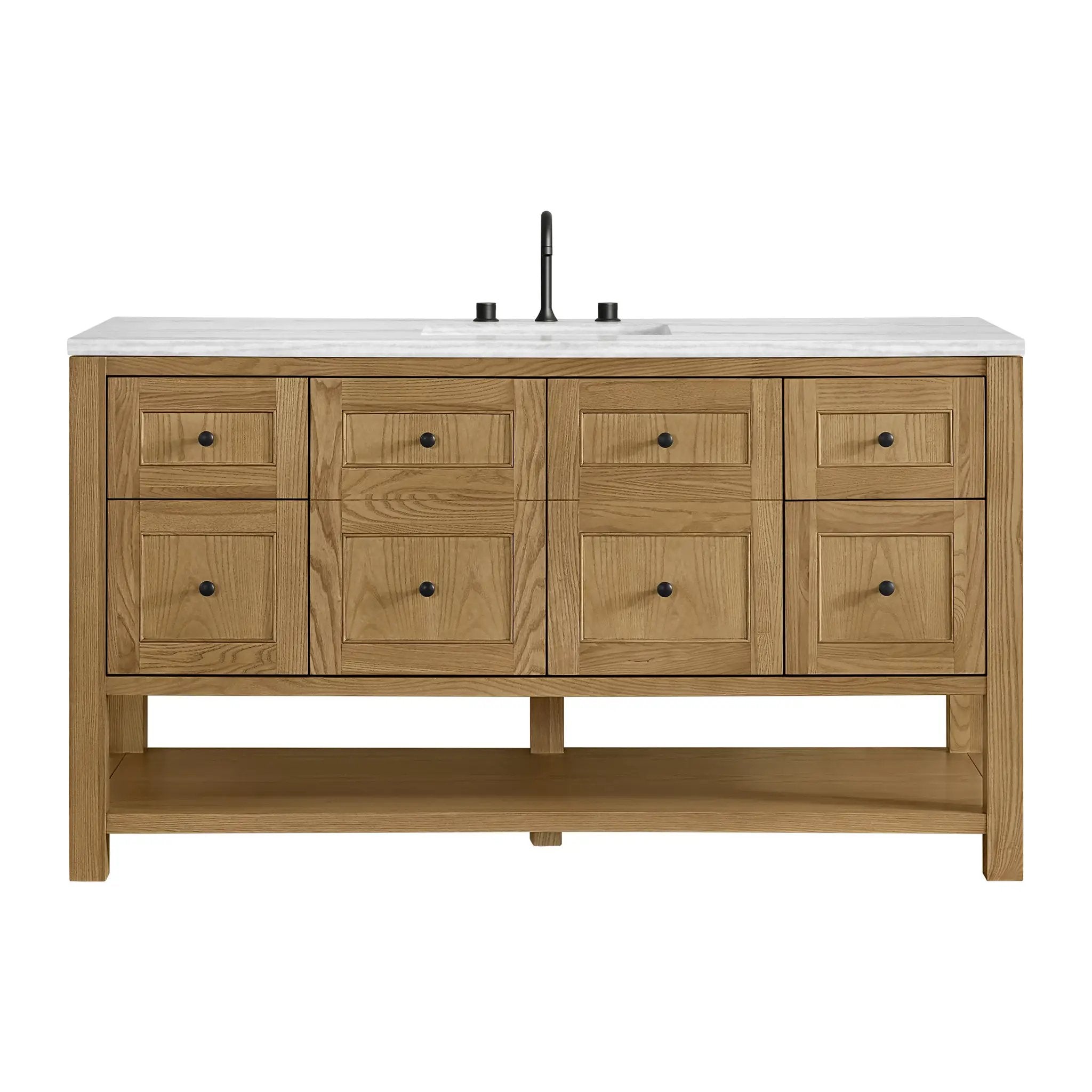 James Martin Breckenridge 60" Single Vanity Set - Light Natural Oak by James Martin Vanities