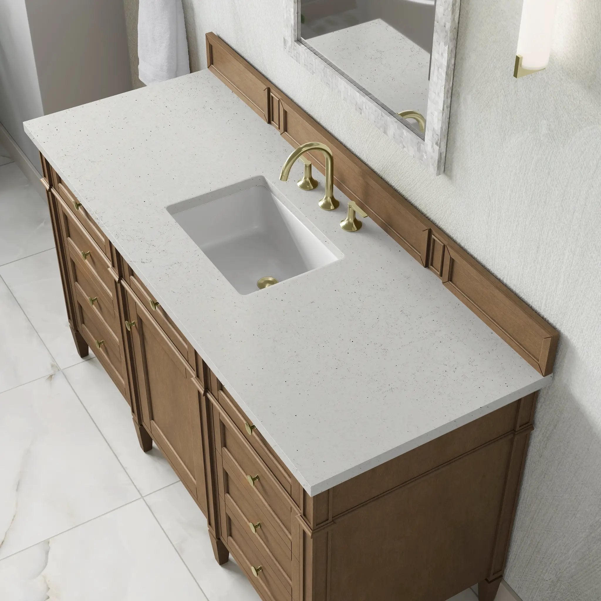 pecan vanity