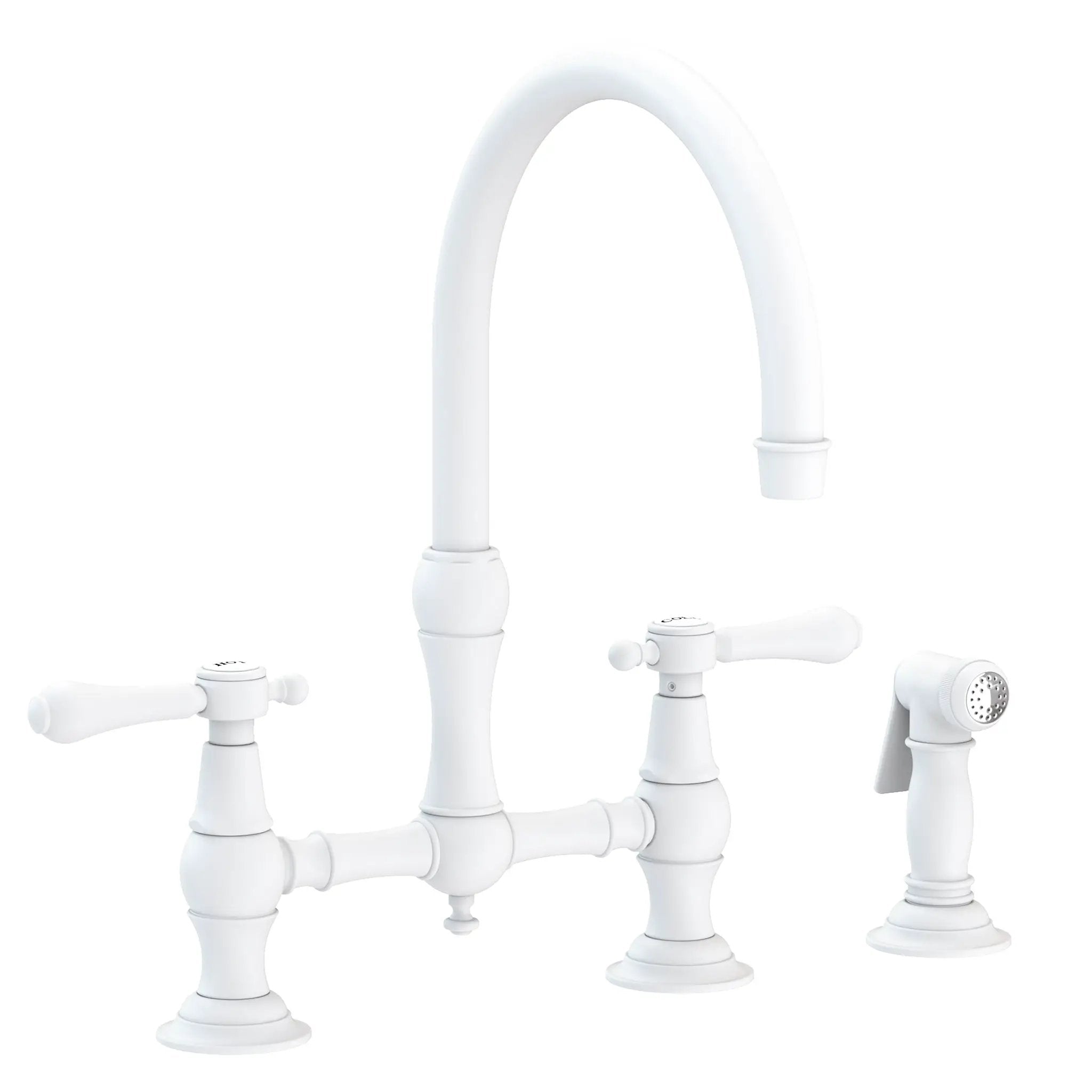 Newport Brass Chesterfield Kitchen Bridge Faucet with Side Spray by Newport Brass