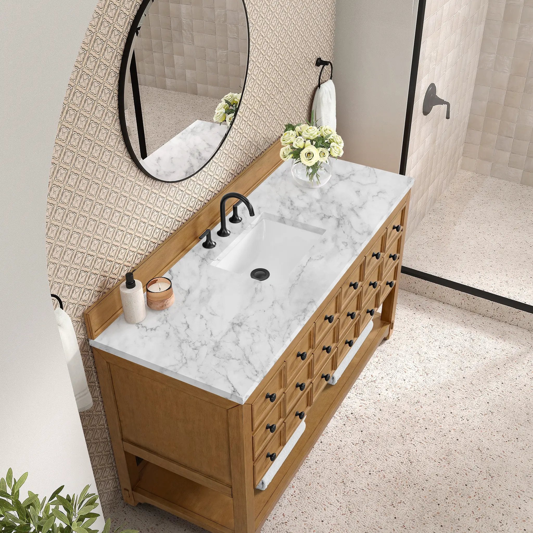 amber birch vanity