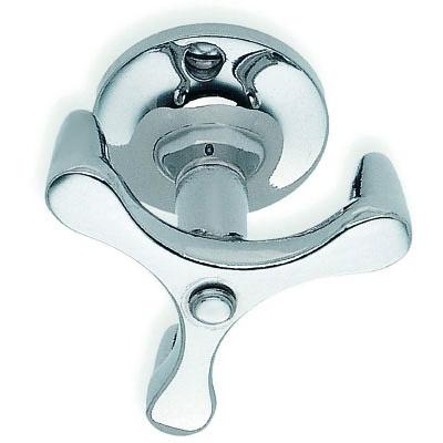 polished chrome spinning hook