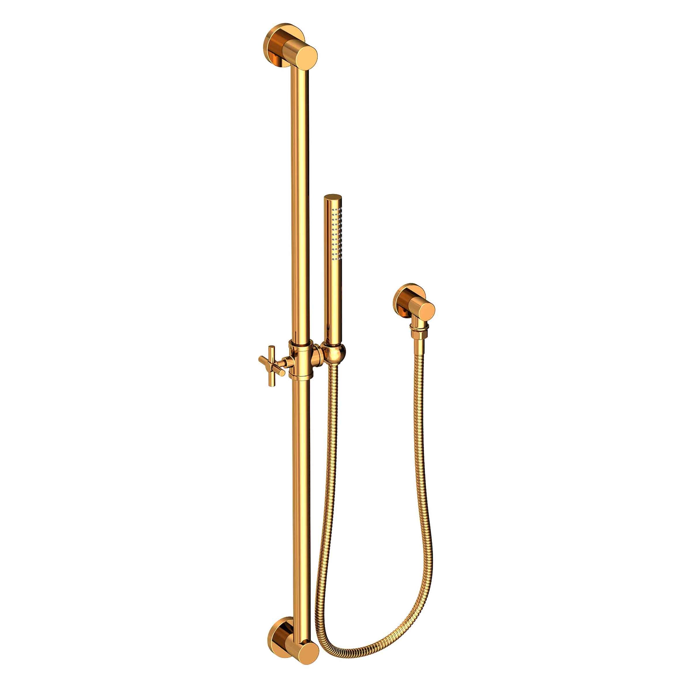 Newport Brass Tub & Shower Slide Bar with Single Function Hand Shower Set