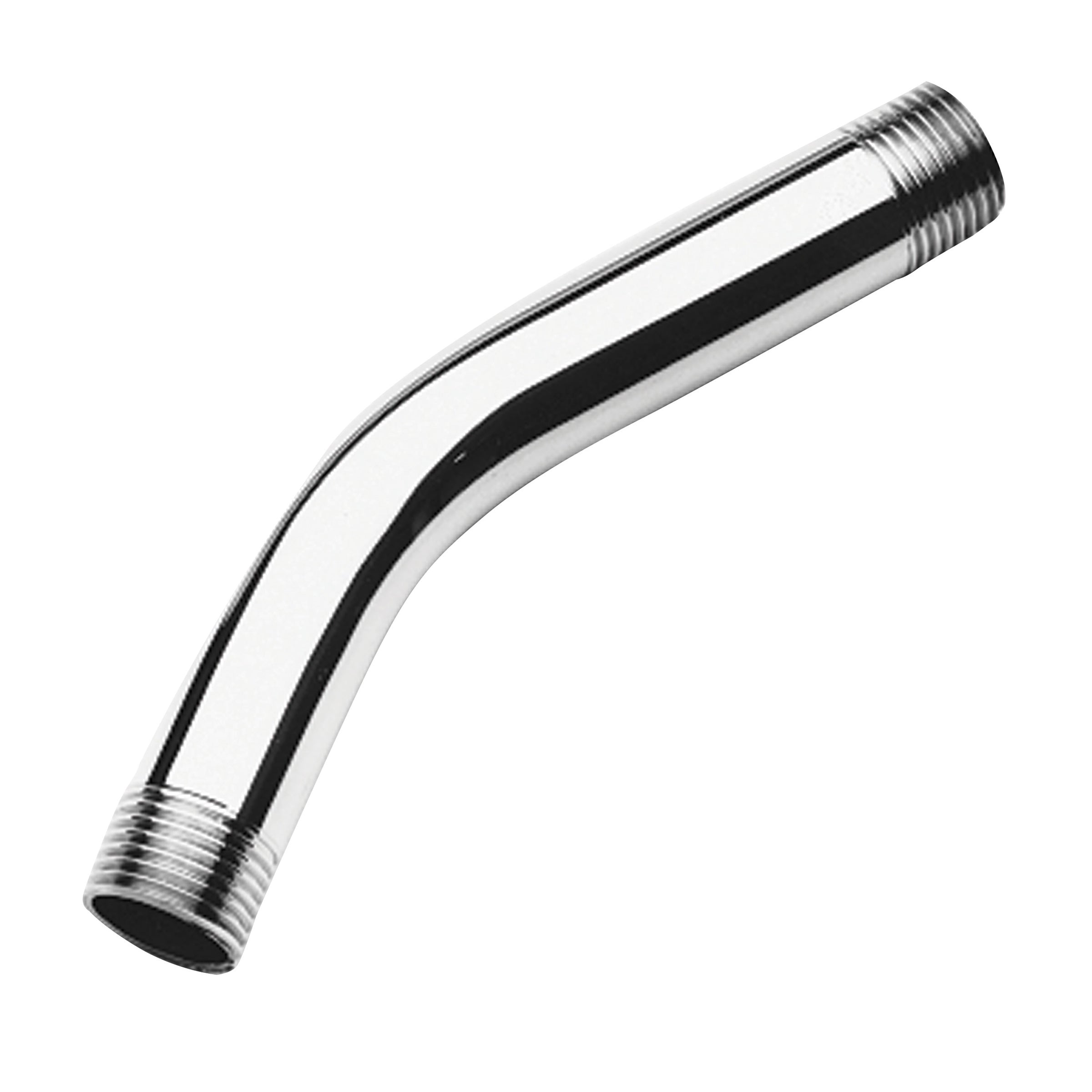 polished chrome shower arm