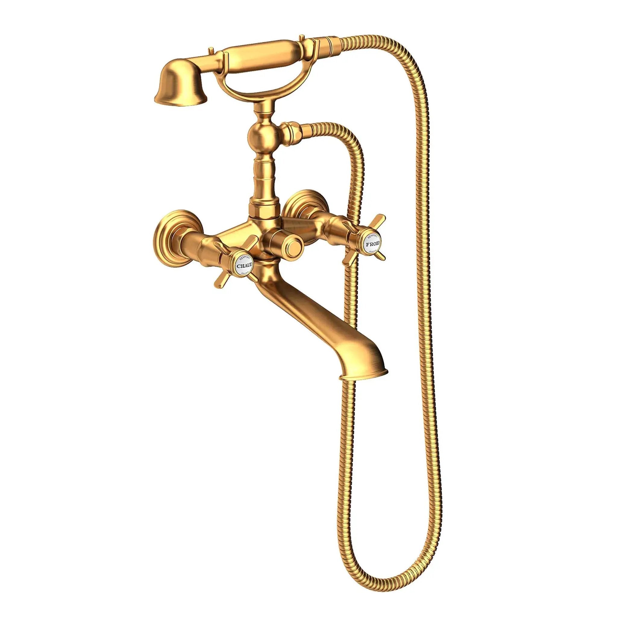 Newport Brass Fairfield Exposed Tub & Hand Shower Set - Wall Mount by Newport Brass