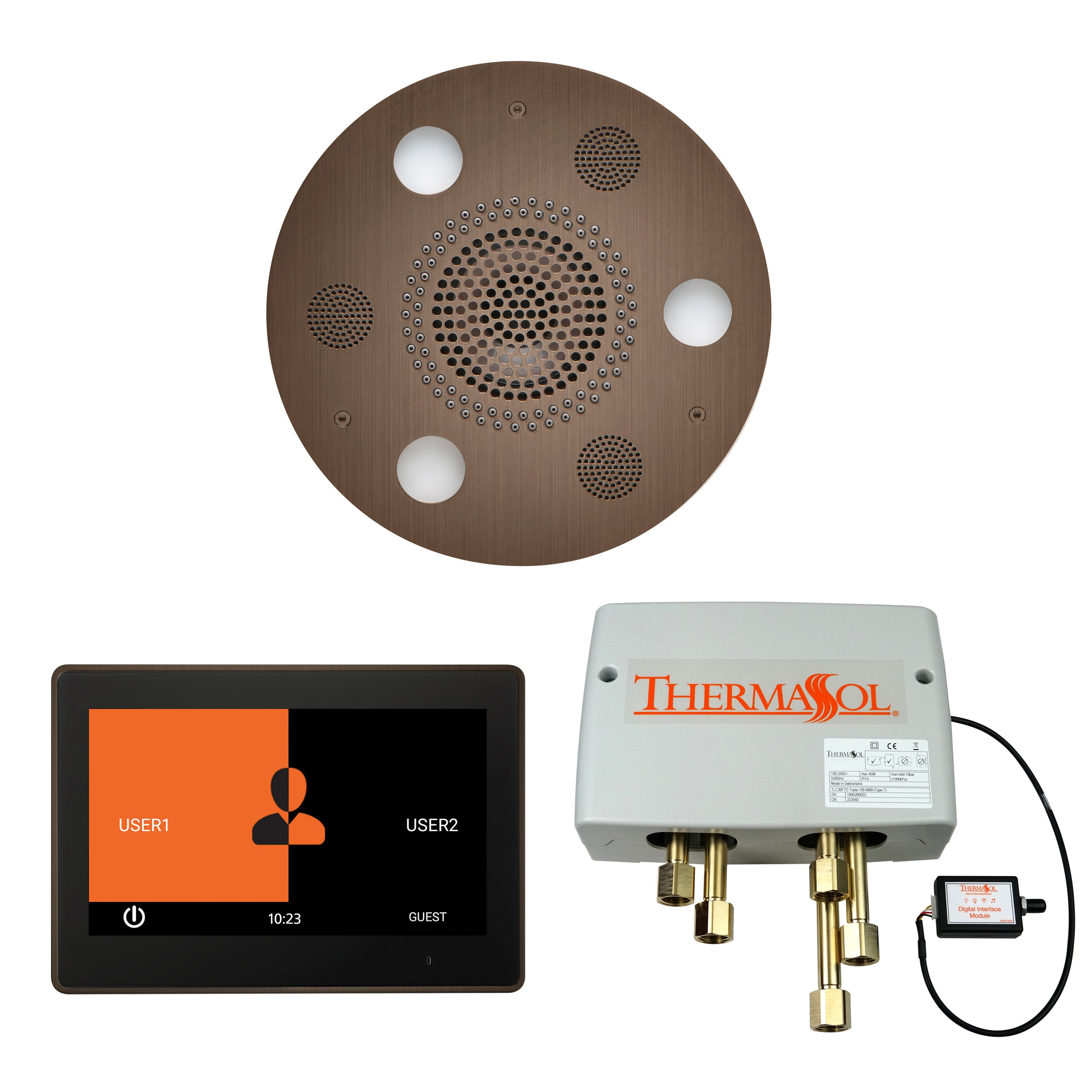 Thermasol The Wellness Shower Package with 10" ThermaTouch Round by Thermasol