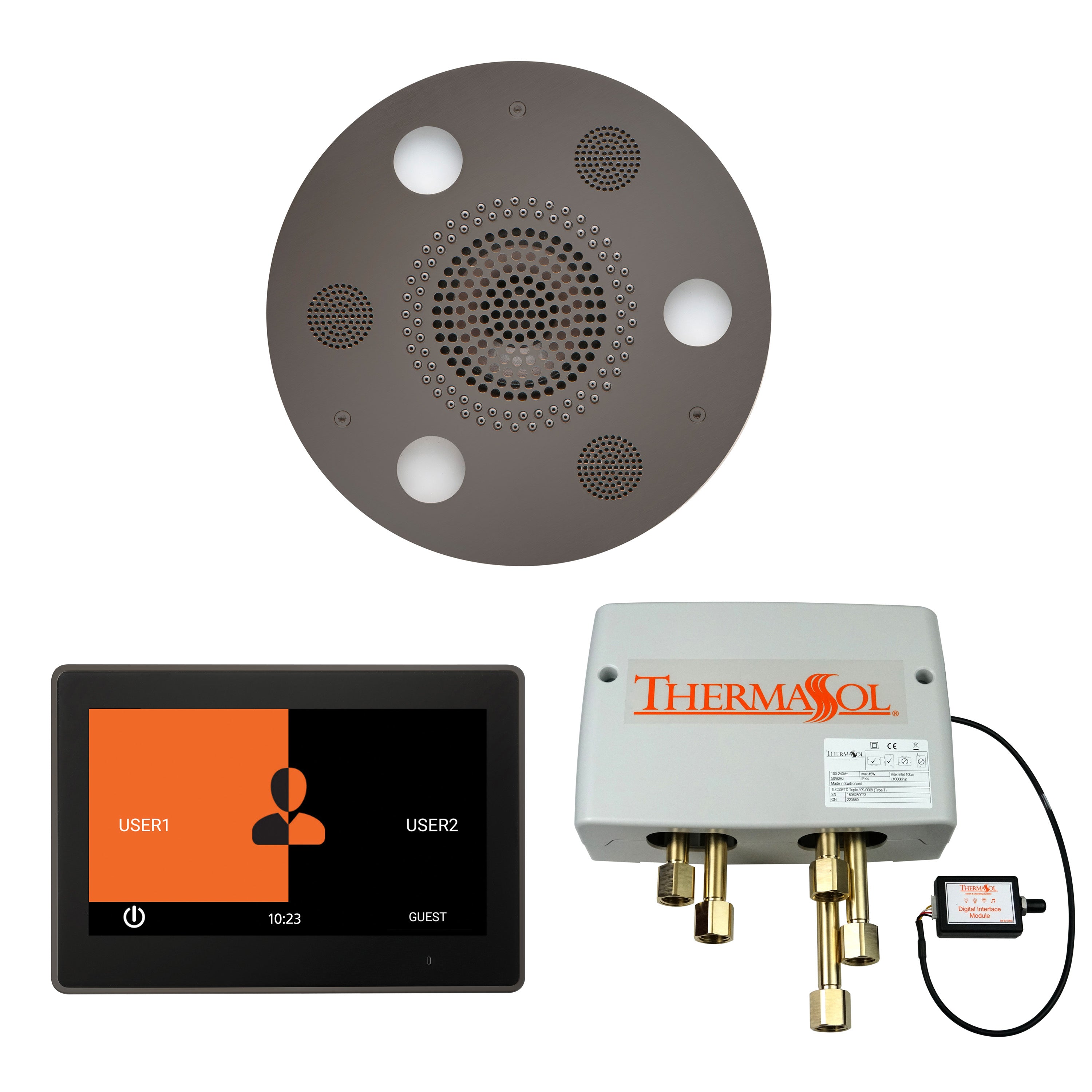 Thermasol The Wellness Shower Package with 10" ThermaTouch Round by Thermasol